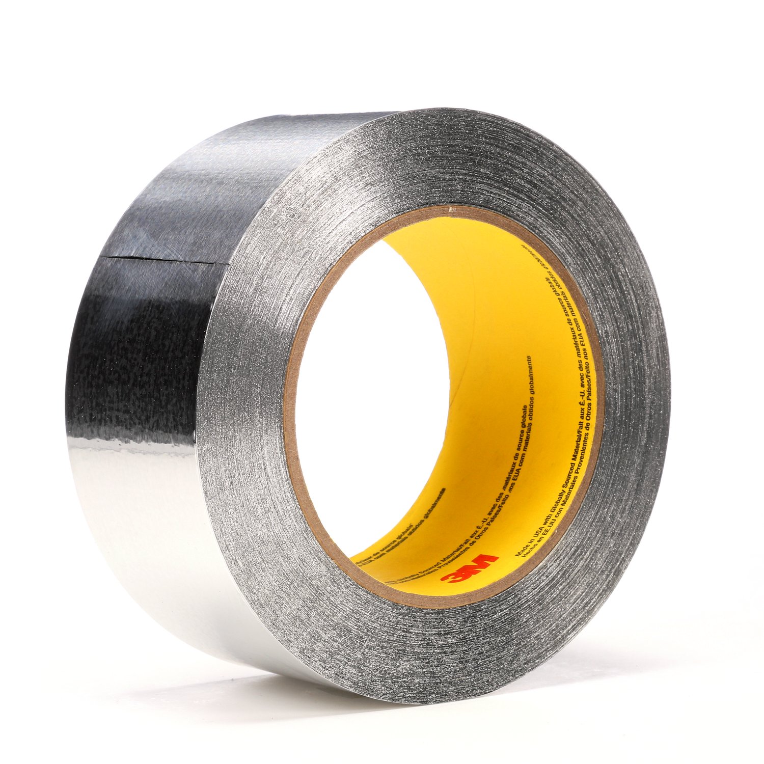 7000122329 - 3M Aluminum Foil Tape 34383, Silver, 2 in x 60 yd, 4.5 mil, 24 Rolls/Case