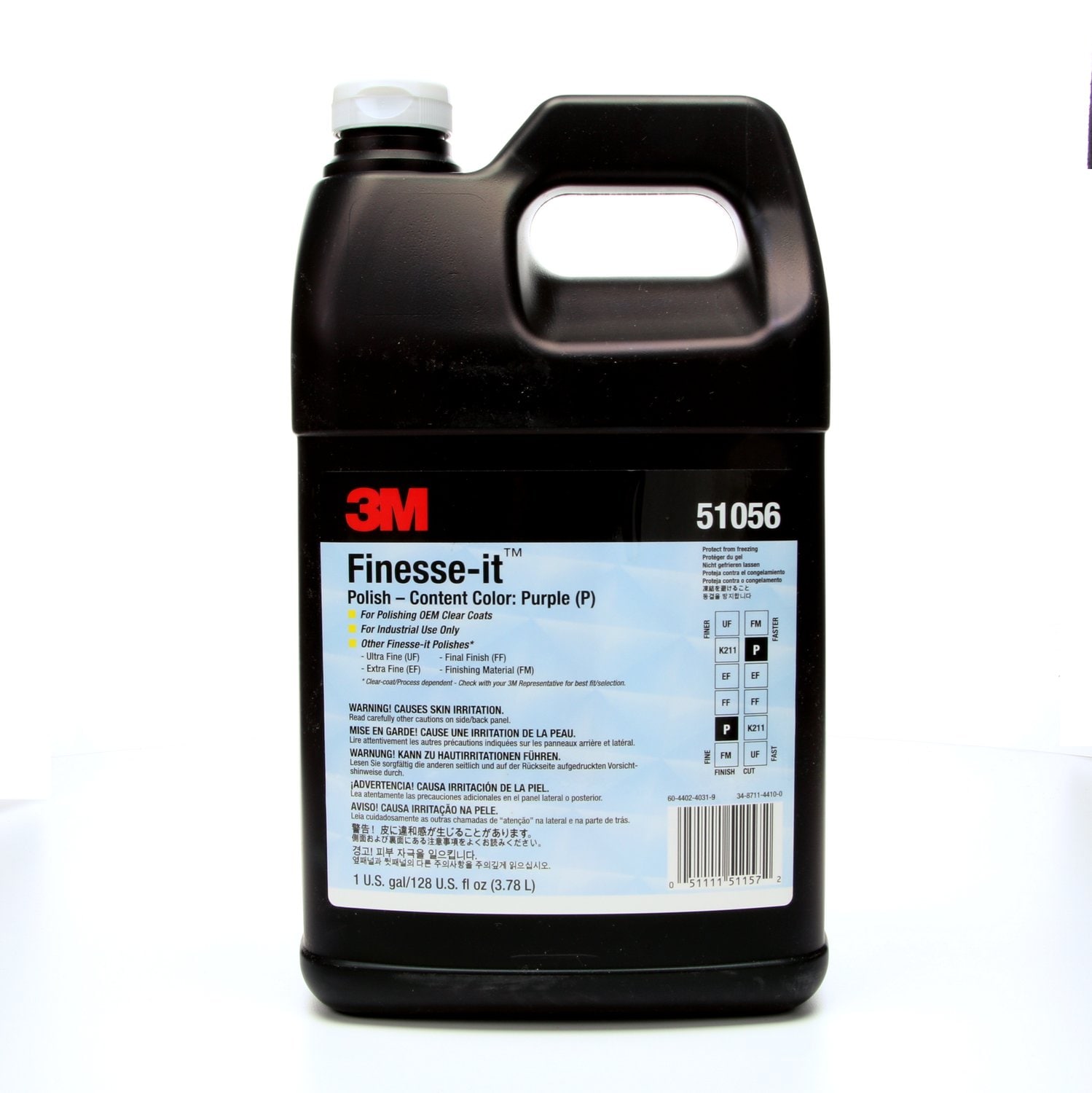 7100090129 - 3M Finesse-it Polish Standard Series, 61104, Purple (120), 50 Gallons in 55 Gallon Drum, 1 ea/Case