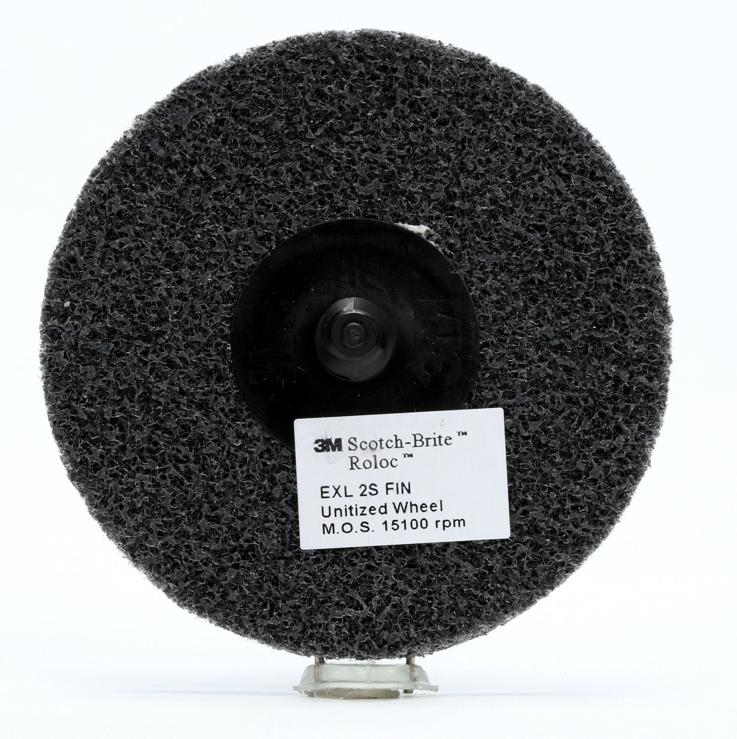 7100201730 - Scotch-Brite Roloc EXL Unitized Wheel, XL-UR, 2S Fine, TR, 3 in