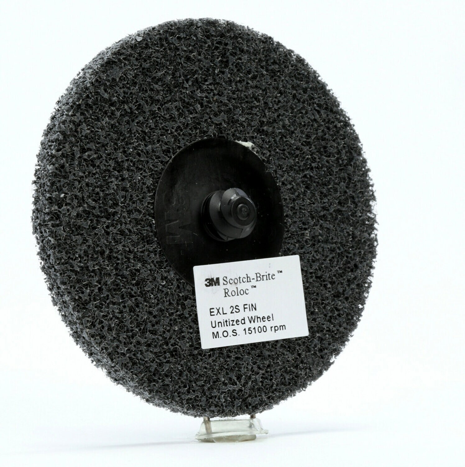 7100005209 - Scotch-Brite Roloc EXL Unitized Wheel, XL-UR, 2S Fine, TR, 3 in, 10/Pac 40 ea/Case