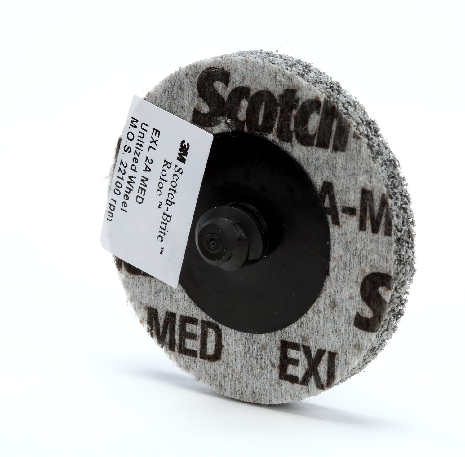 7010329130 - Scotch-Brite Roloc EXL Unitized Wheel, XL-UR, 2A Medium, TR, 3 in, SPR
21835B, 4/Carton, 40 ea/Case