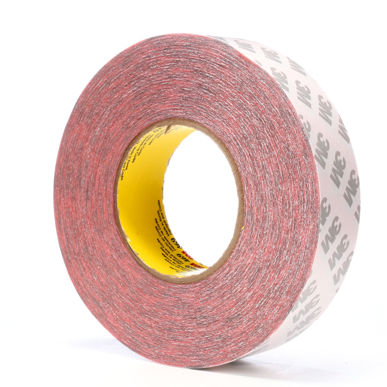 7000123758 - 3M Double Coated Tape 469, Hi Temp, Red, 1 1/2 in x 60 yd, 5.5 mil, 24 Roll/Case