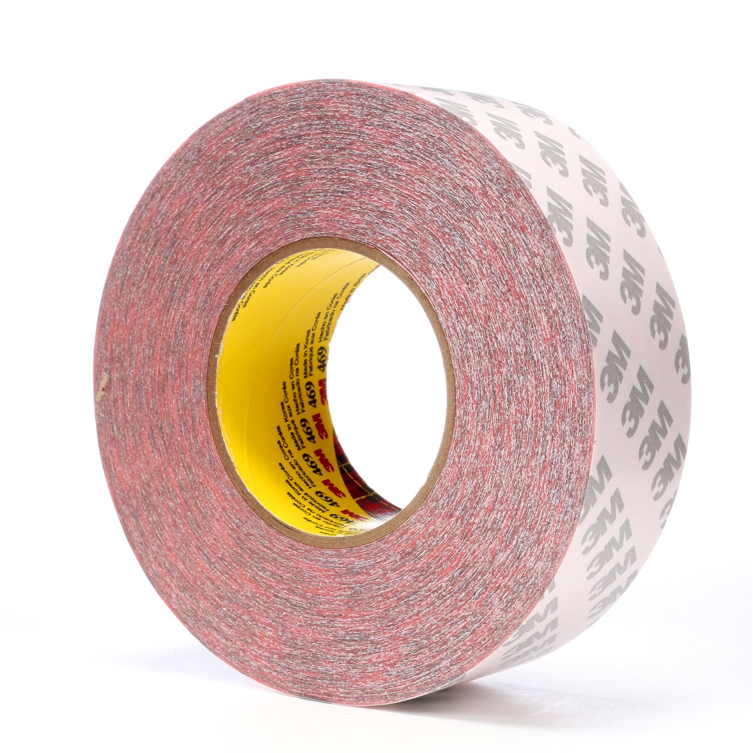 7000037751 - 3M Double Coated Tape 469, Red, 2 in x 60 yd, 16 rolls per case