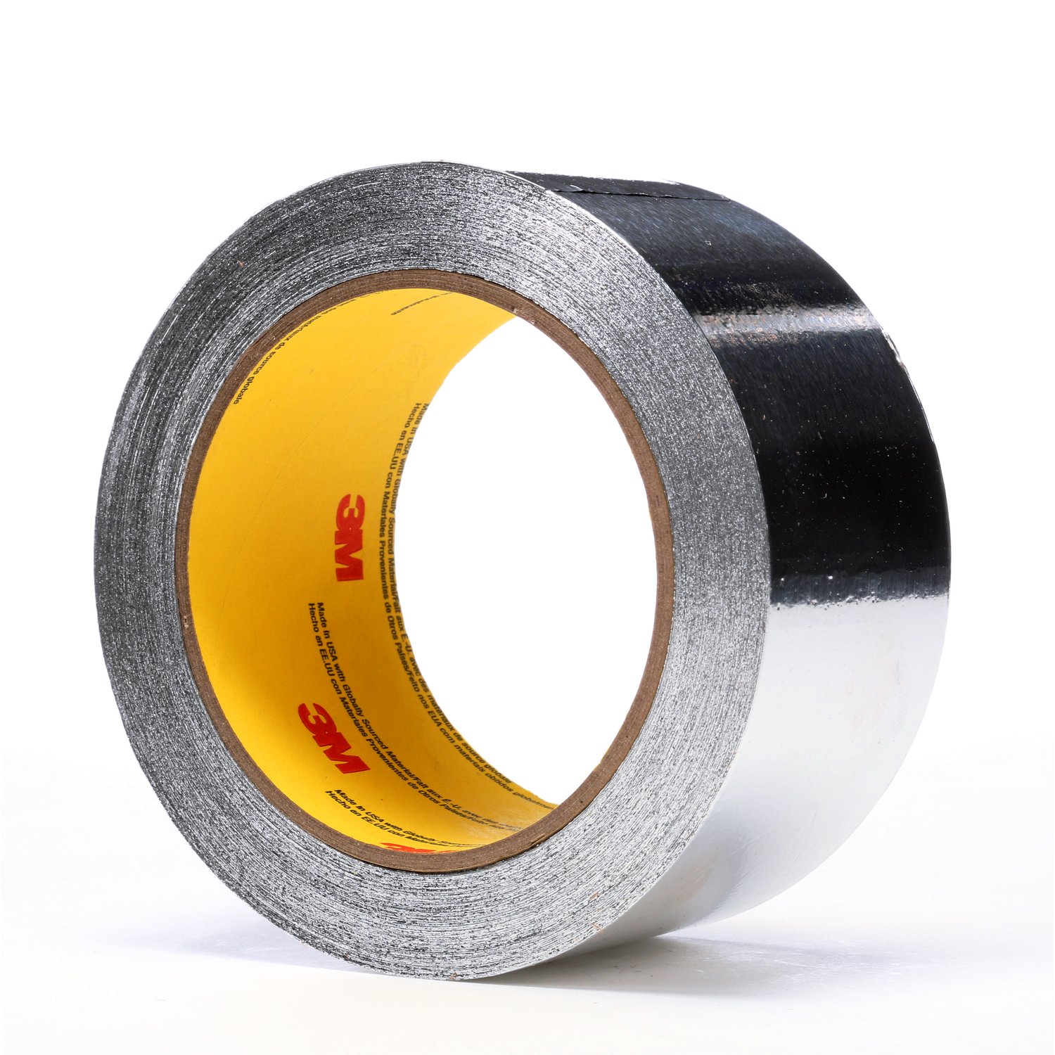 7000049607 - 3M Aluminum Foil Tape 4380, Silver, 2 in x 55 yd, 3.25 mil, 24 Rolls/Case