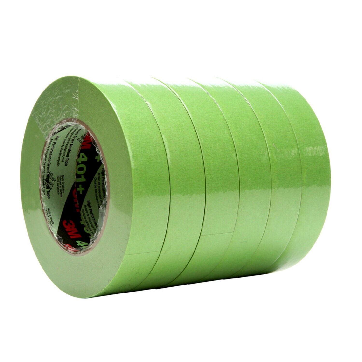 7000124896 - 3M High Performance Green Masking Tape 401+, 24 mm x 55 m 6.7 mil, 24 Roll/Case