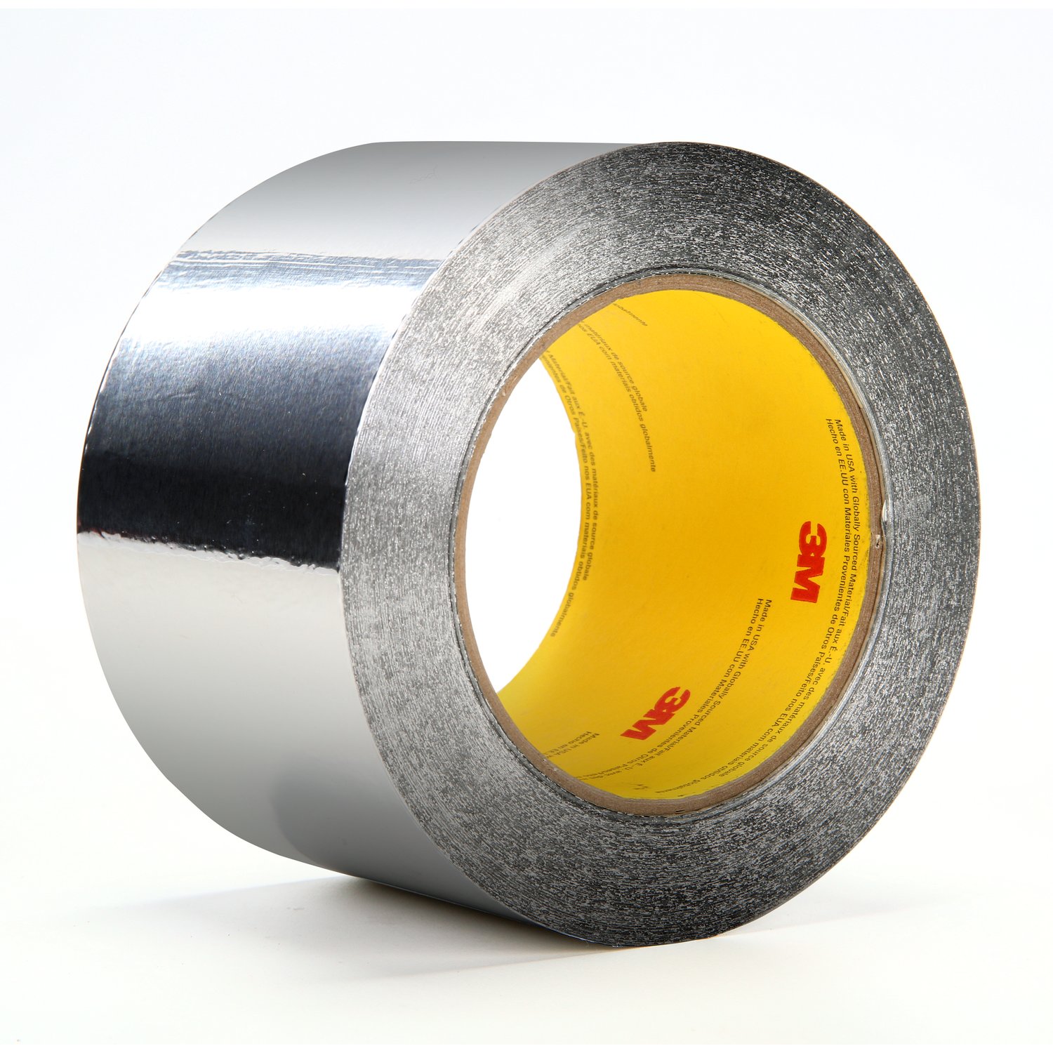 7010331864 - 3M Aluminum Foil Tape 34383, Silver, 3 in x 60 yd, 4.5 Mil, 12/Case