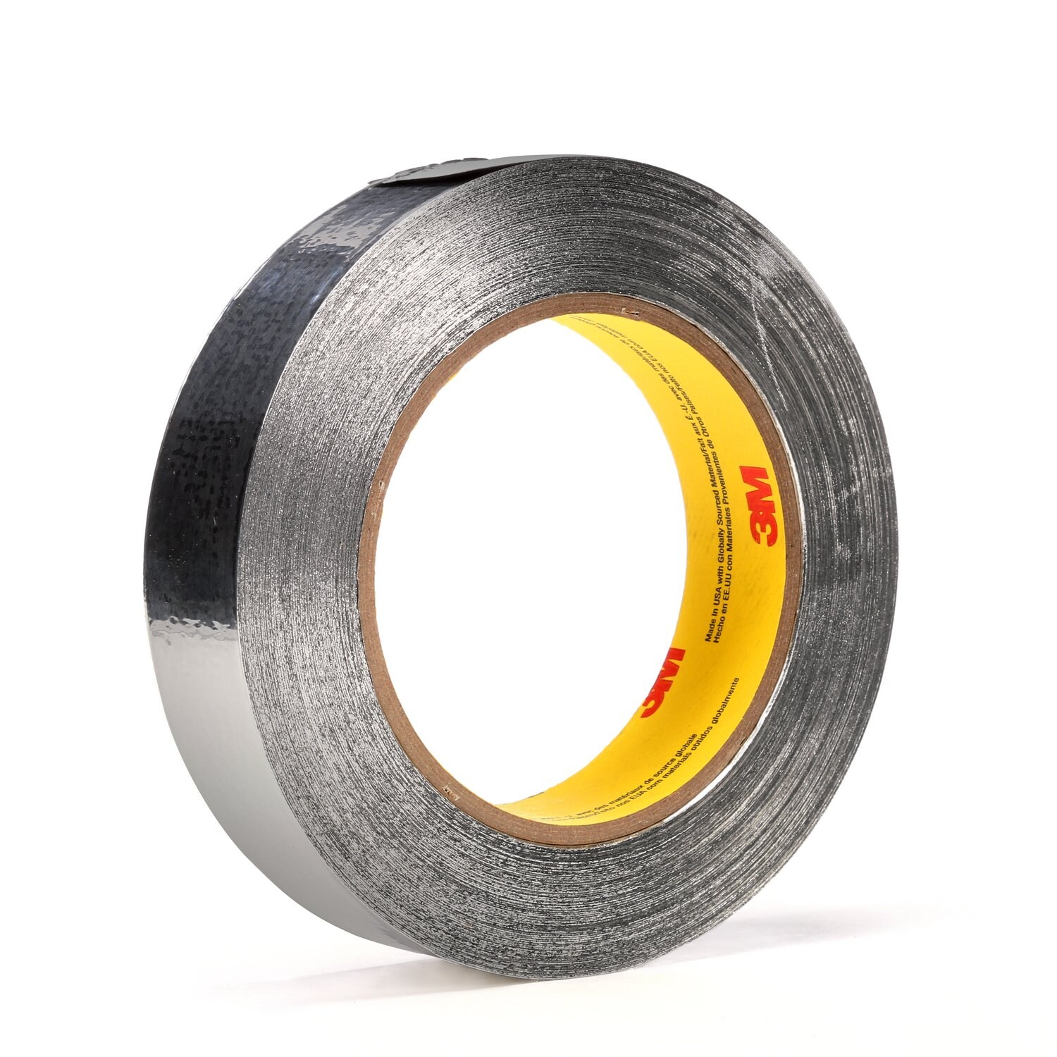 7000122328 - 3M Aluminum Foil Tape 34383, Silver, 1 in x 60 yd, 4.5 mil, 36 Roll/Case