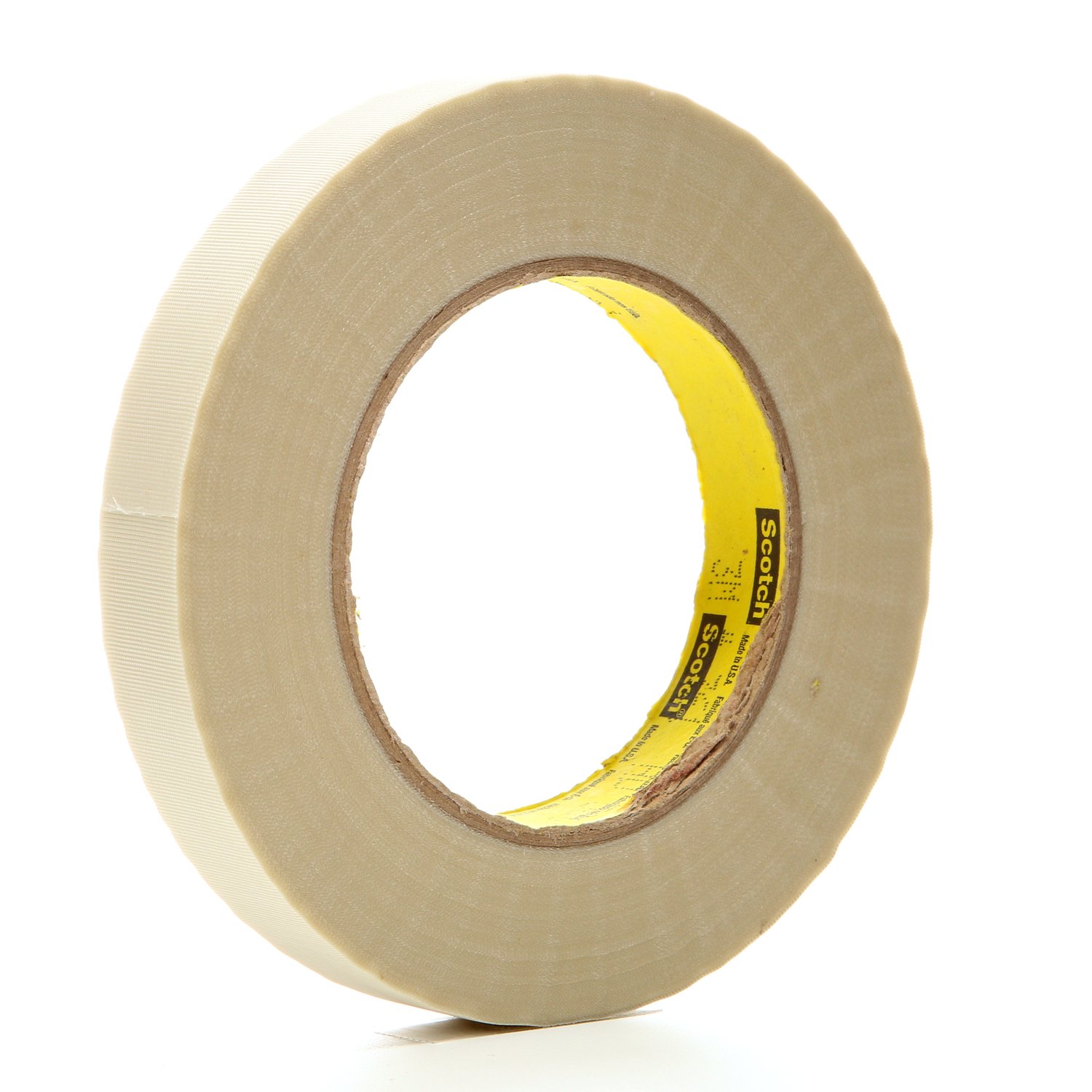 7000047441 - 3M Glass Cloth Tape 361, White, 3/4 in x 60 yd, 6.4 mil, 48 Roll/Case