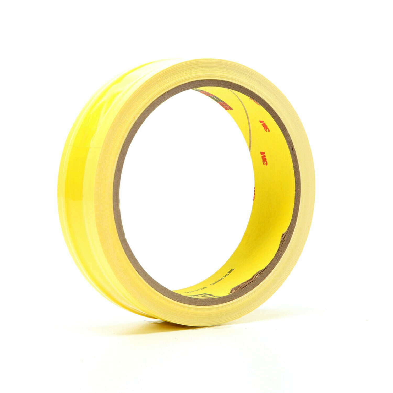 7000048595 - 3M Riveters Tape 695, Yellow with White Adhesive, 1 in x 36 yd, 3 mil, 36 Roll/Case