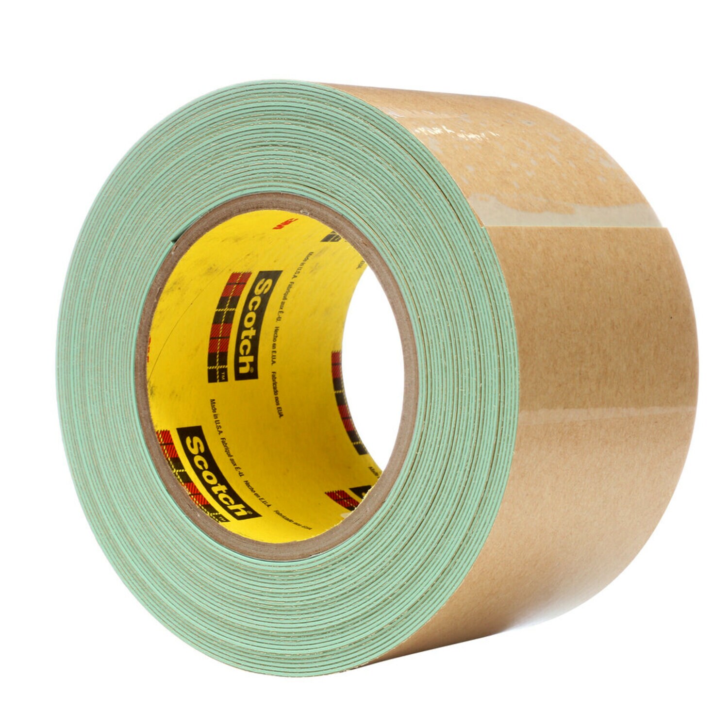 7000001194 - 3M Impact Stripping Tape 500, Green, 3 in x 10 yd, 36 mil, 3 Rolls/Case