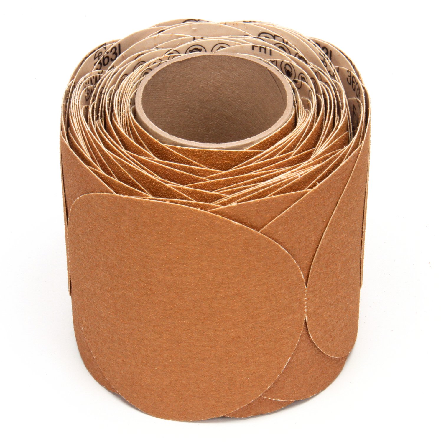 7100028467 - 3M Stikit Paper Disc Roll 363I, 60 F-weight, 8 in x NH, Die 800L, 50 Discs/Roll, 4 Rolls/Case