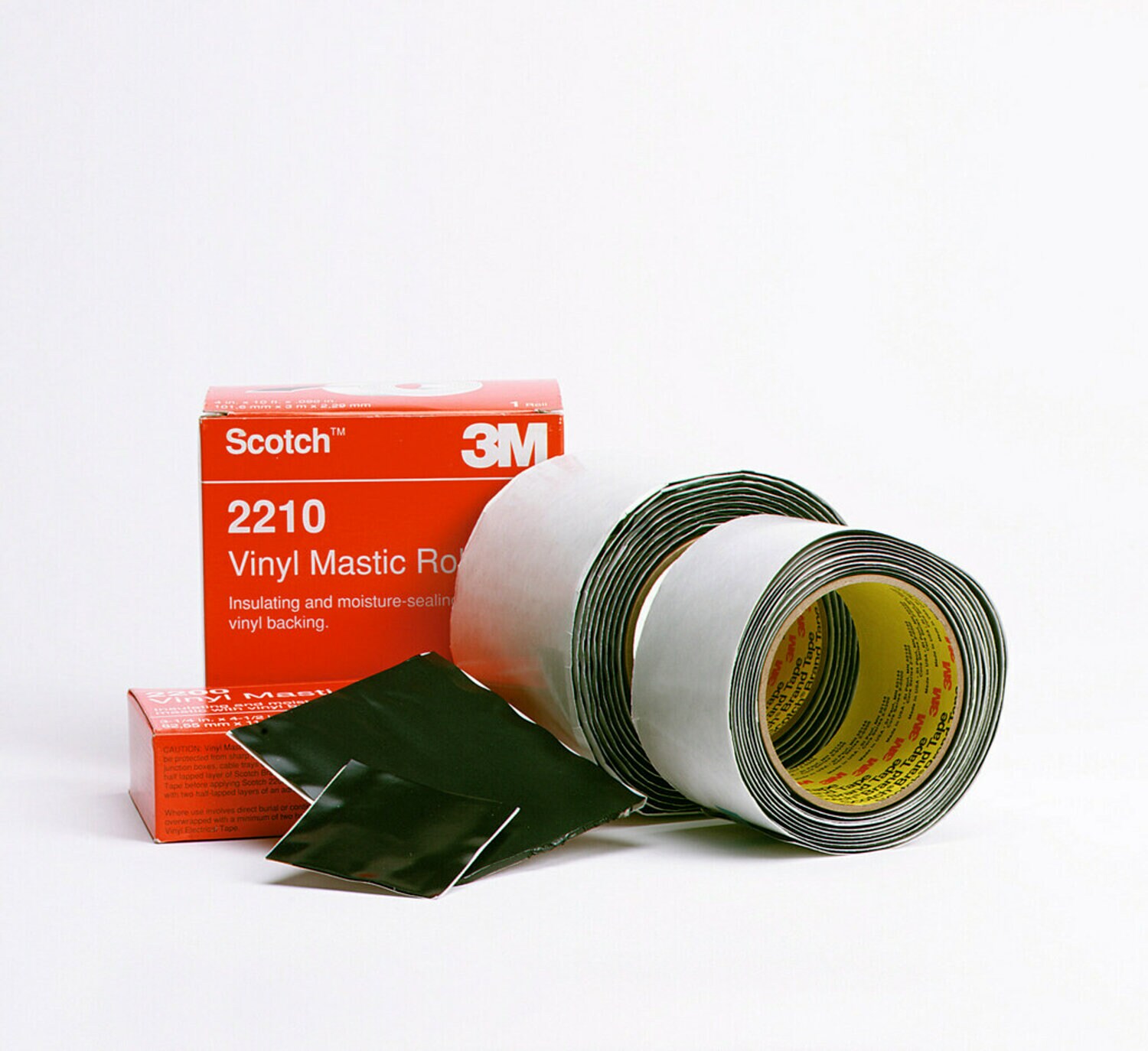 7000031582 - Scotch Mastic Strip 2230, 0.624 in x 6 in, Black, 1 strips/bag, 40 strips/Case