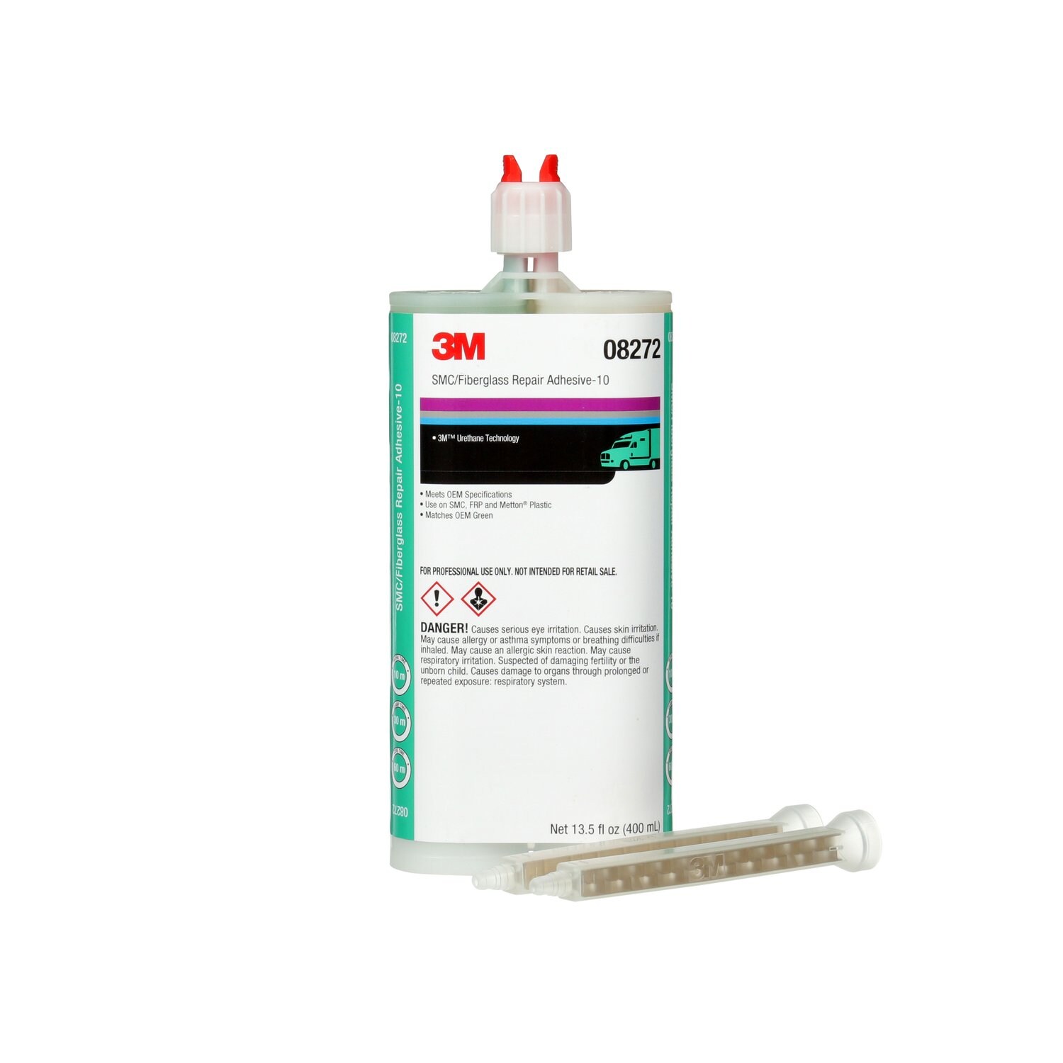7000119844 - 3M SMC/Fiberglass Repair Adhesive-10 08272, Green, 400 mL Cartridge 6/Case