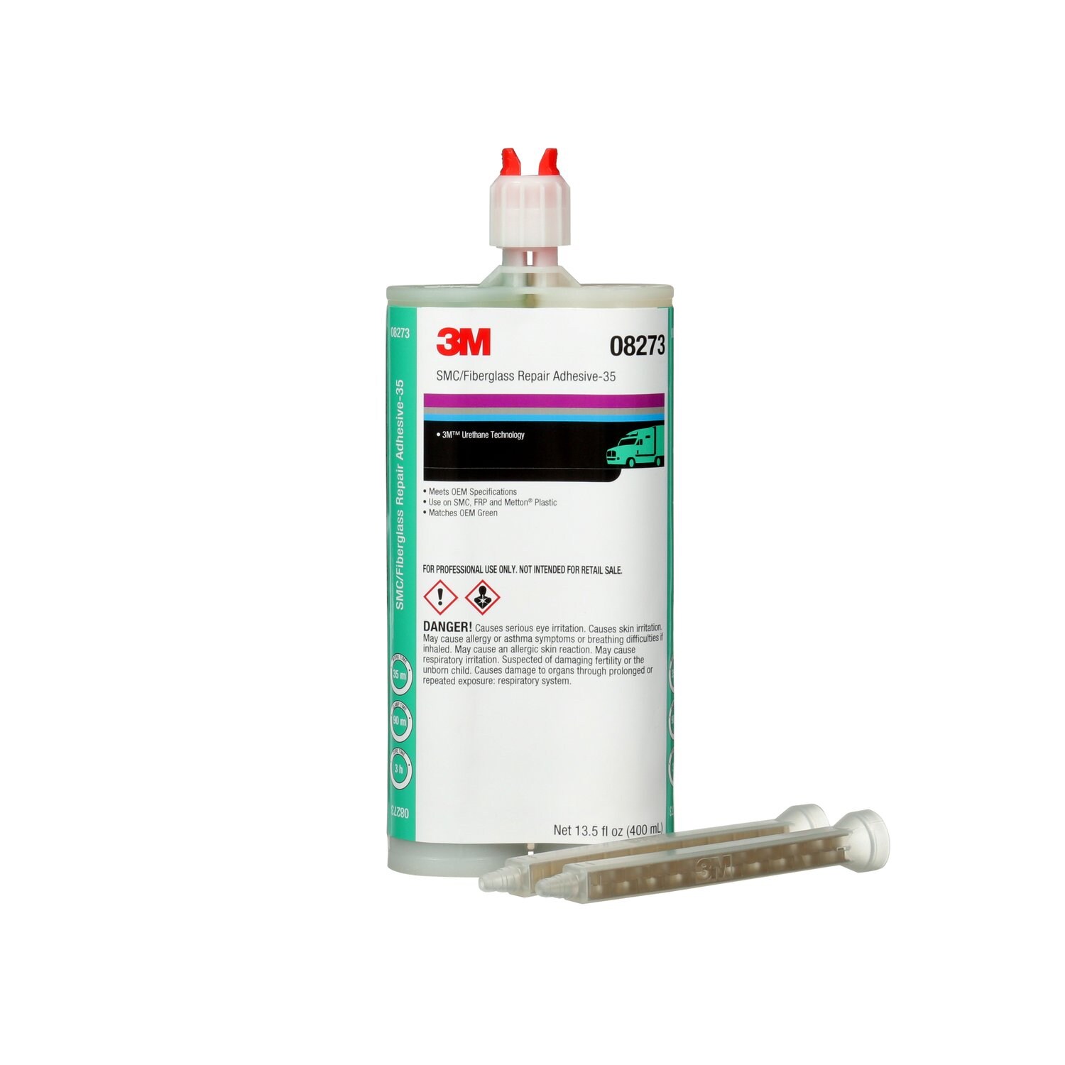 7000119845 - 3M SMC/Fiberglass Repair Adhesive-35 08273, Green, 400 mL Cartridge 6/Case