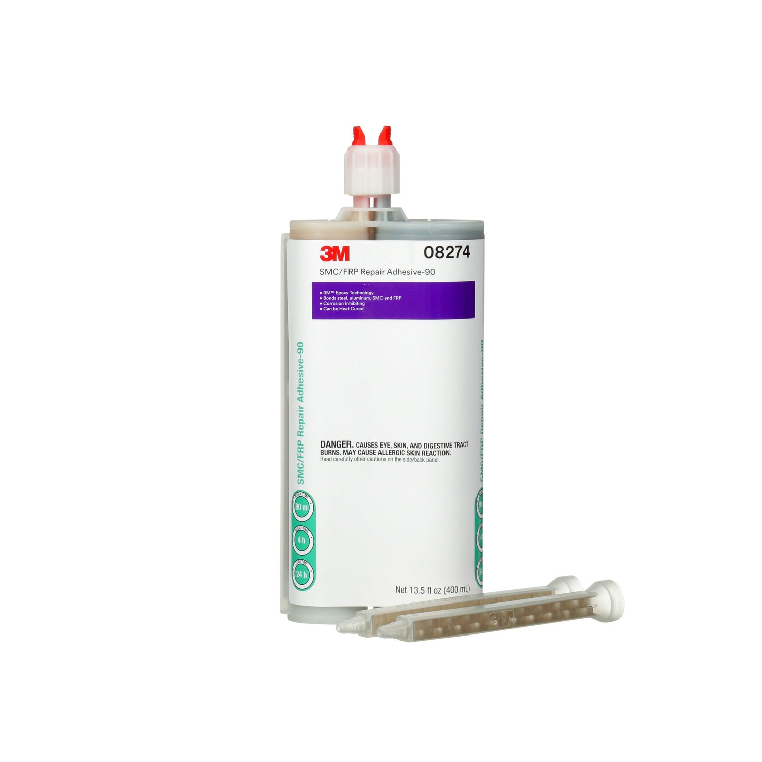 7000119863 - 3M SMC/Fiberglass Repair Adhesive-90 08274, Black, 400 mL Cartridge 6/Case