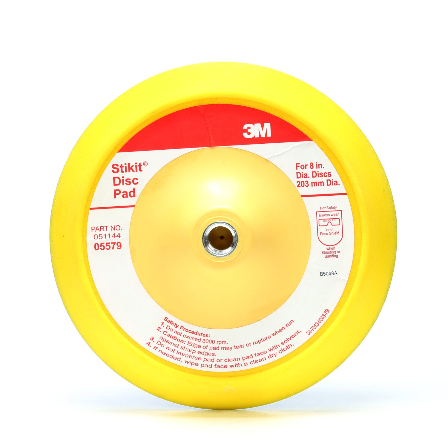 7000045658 - 3M Stikit Abrasive Disc Back-up Pad 05579, 8 in, 1/Case