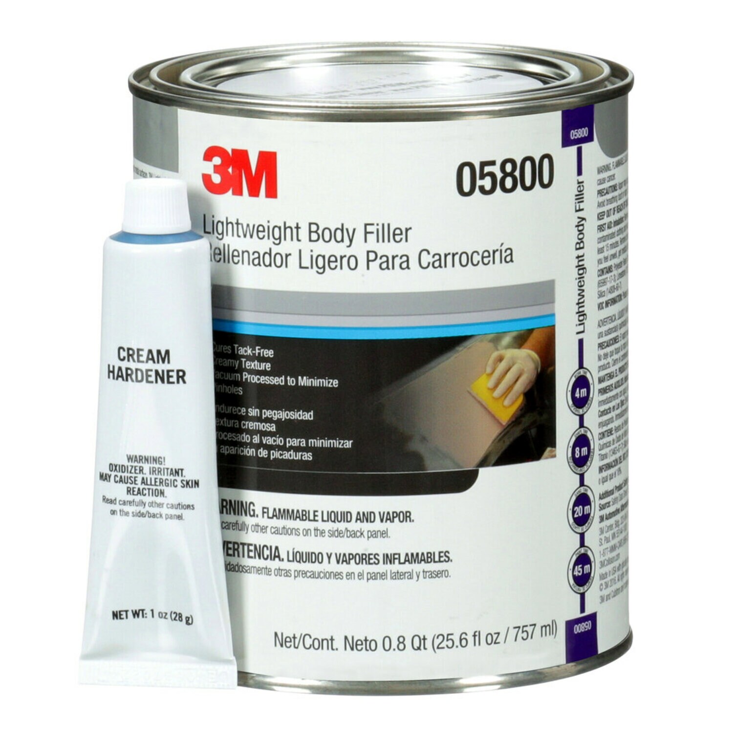 7000045749 - 3M Lightweight Body Filler 05800, 1 qt, 6/Case
