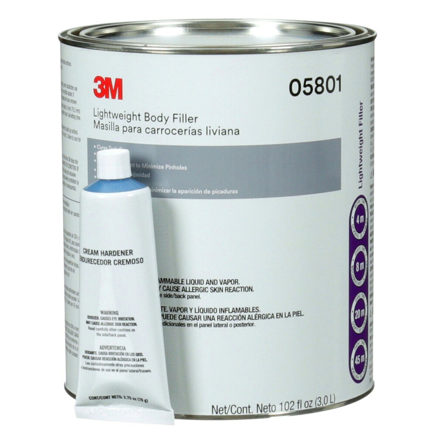 7000045748 - 3M Lightweight Body Filler 05801, 1 gal, 4/Case