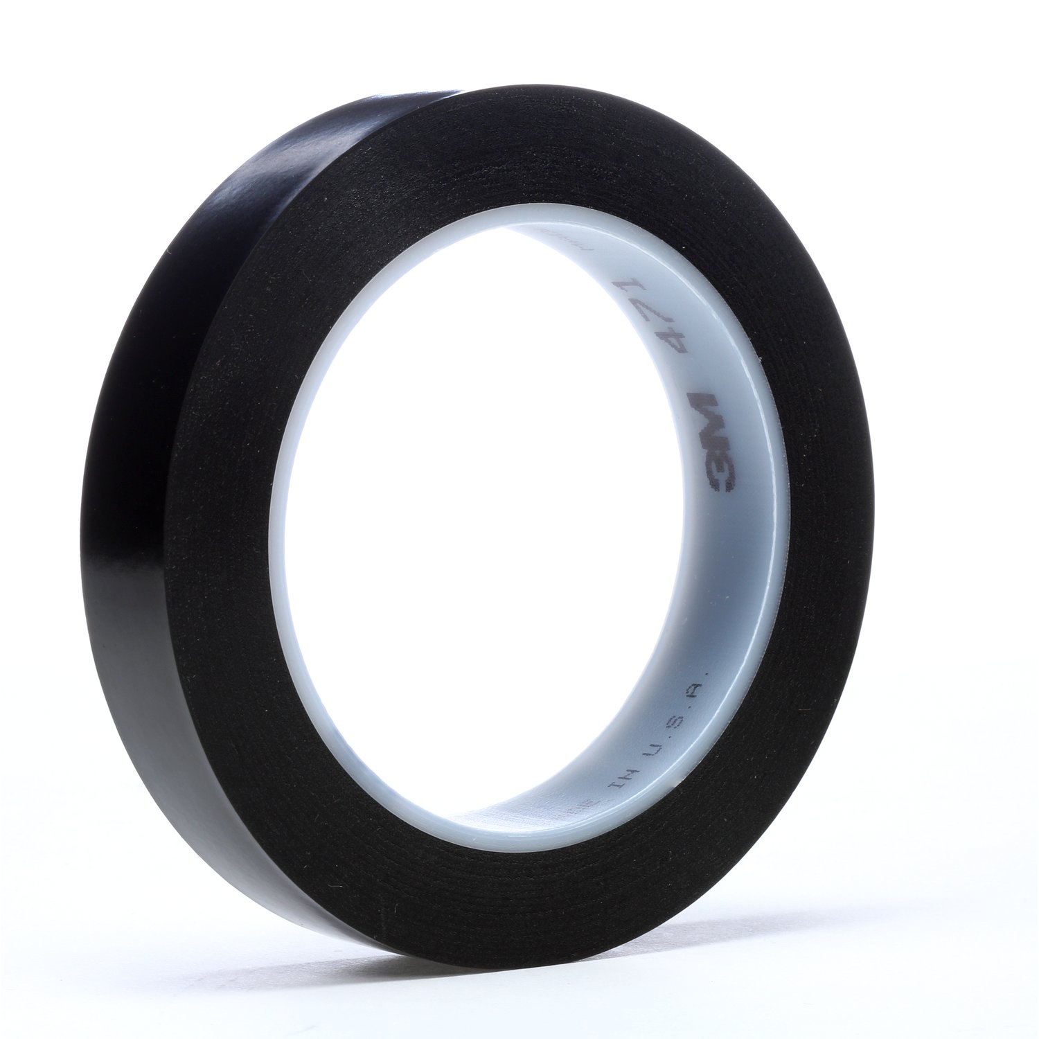 7000047459 - 3M Vinyl Tape 471, Black, 1 1/2 in x 36 yd, 5.2 mil, 24 Roll/Case