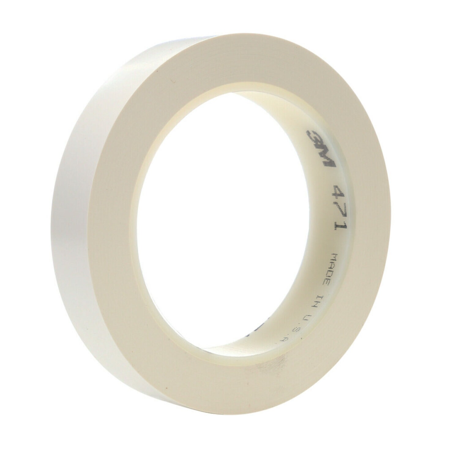 7010331567 - 3M Vinyl Tape 471, White, 1/4 in x 36 yd, 5.2 mil, 144 Roll/Case