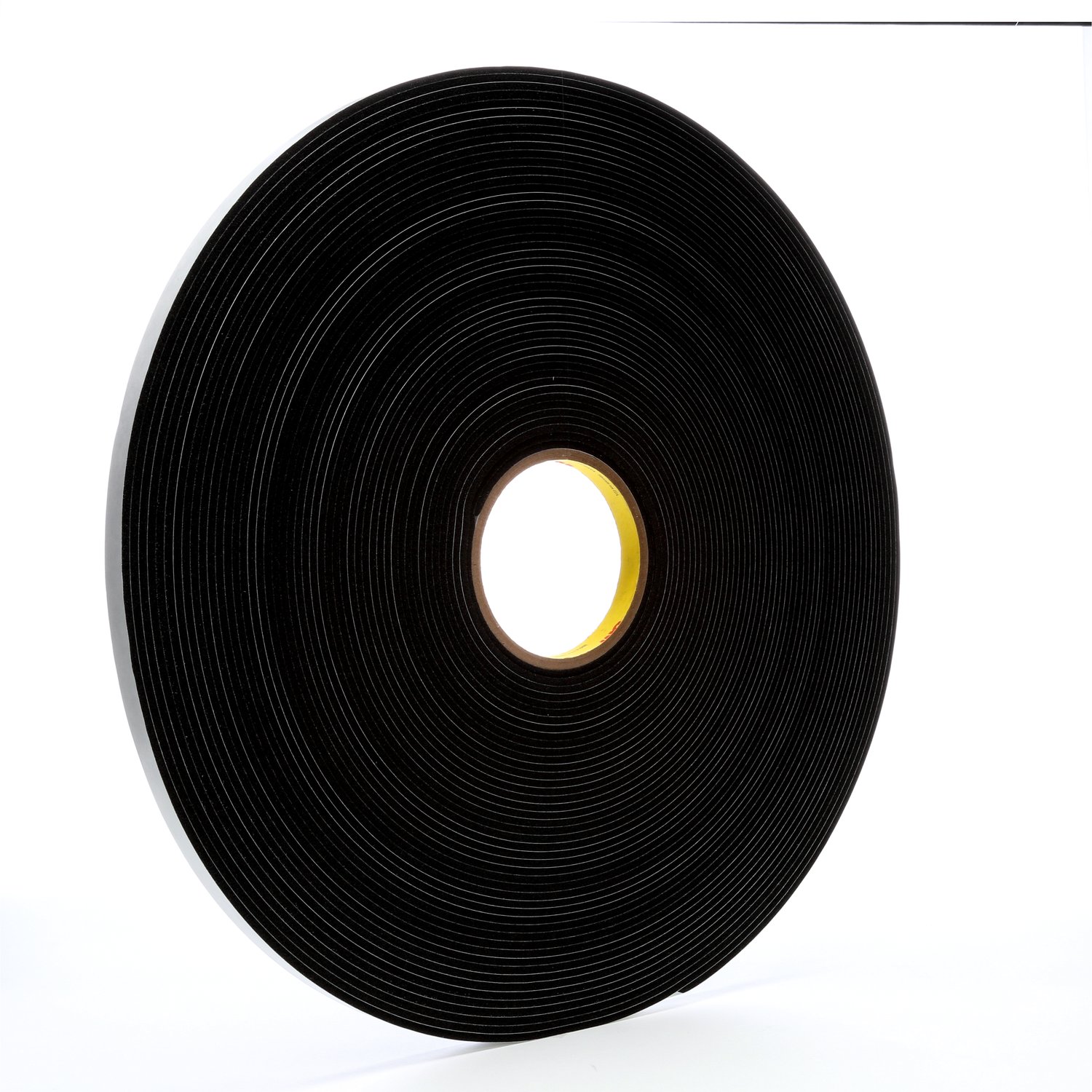 7000047496 - 3M Vinyl Foam Tape 4508, Black, 1/2 in x 36 yd, 125 mil, 18 Roll/Case