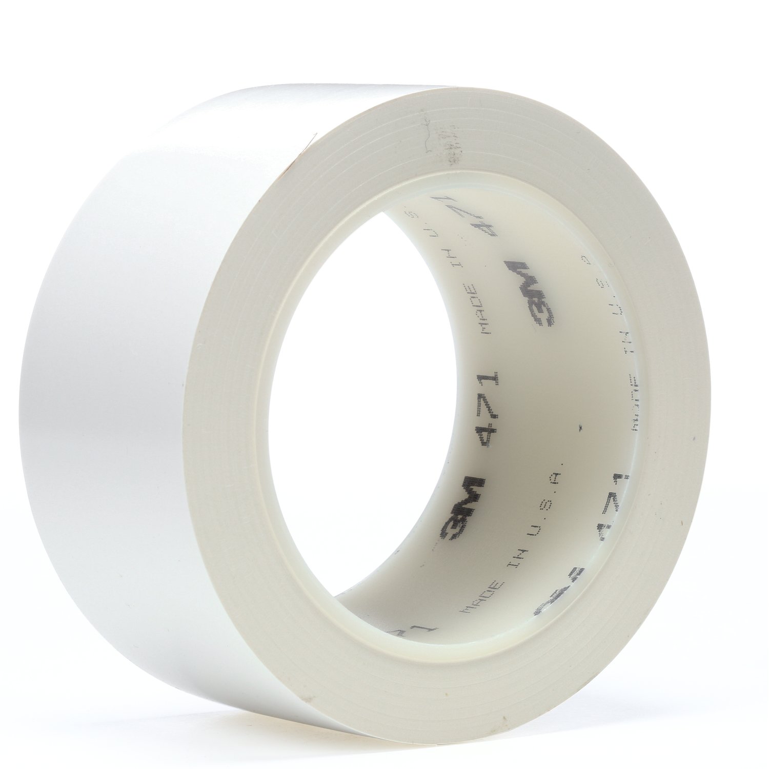 7000047476 - 3M Vinyl Tape 471, White, 4 in x 36 yd, 5.2 mil, 8 Roll/Case