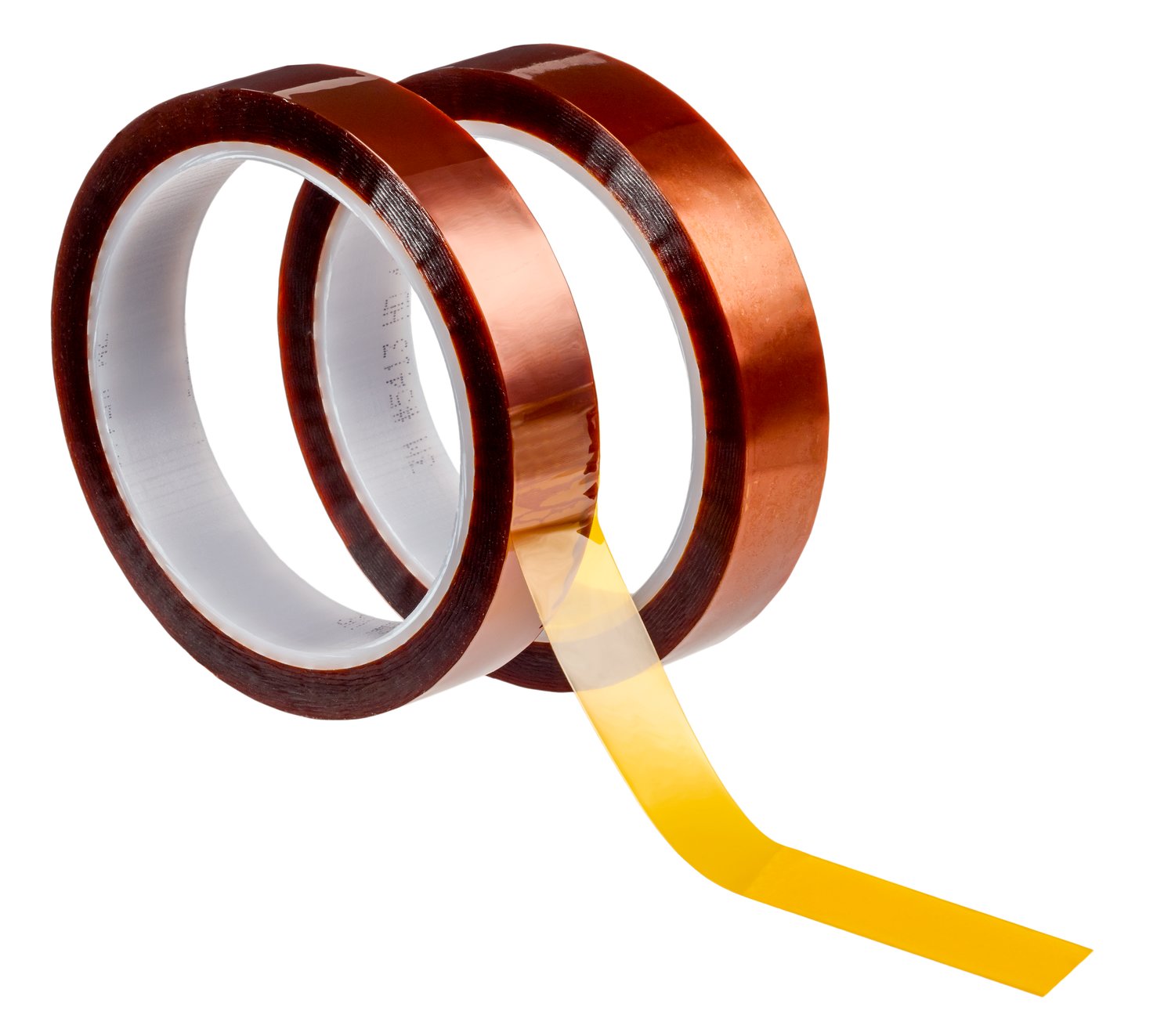 7100010443 - 3M Polyimide Film Tape 5413 Amber, 1/2 in x 36 yds x 2.7 mil, 18/Case, Blister