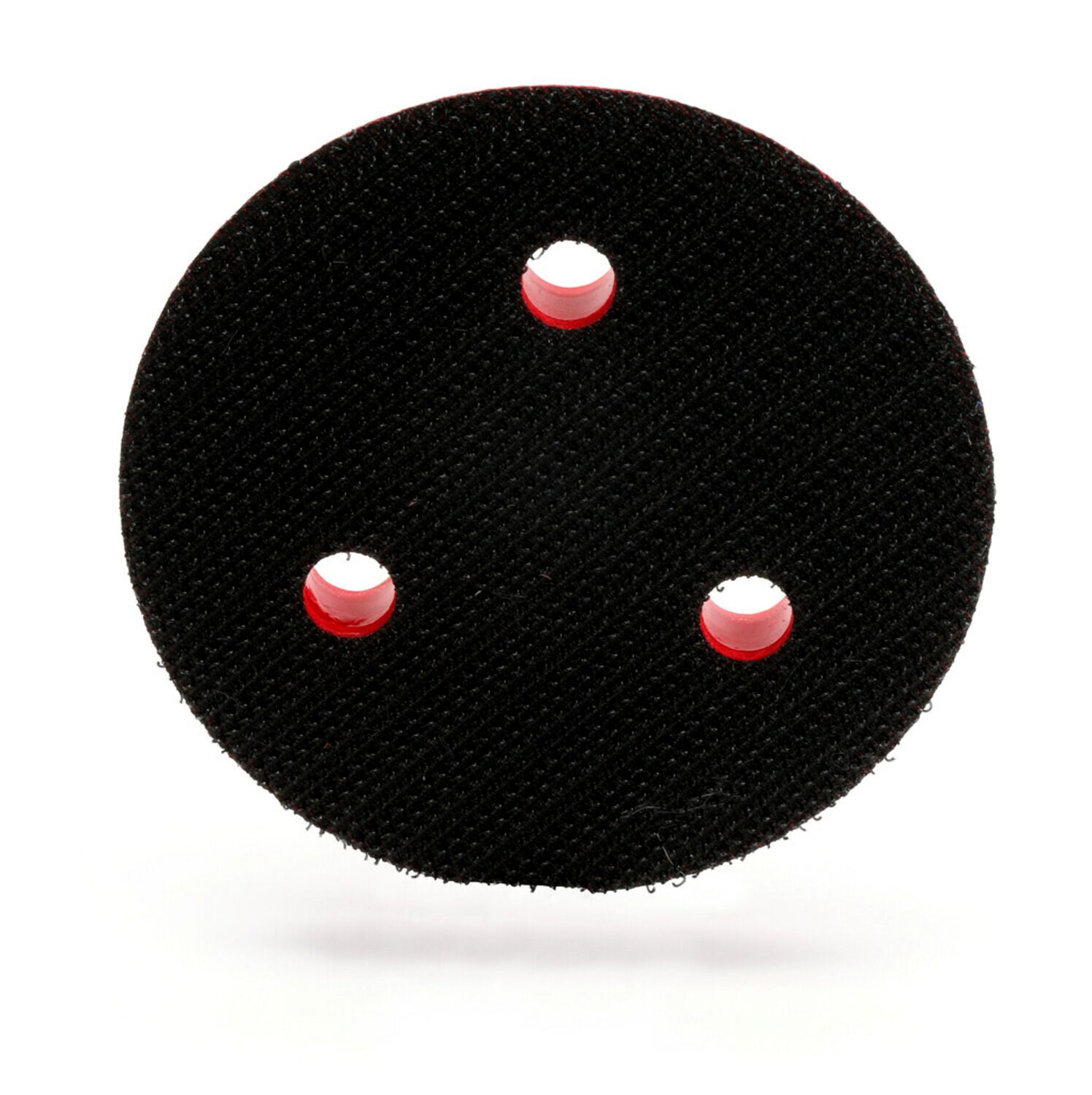 7000028147 - 3M Xtract Low Profile Back-up Pad, 20350, 3 in x 1/2 in x 1/4 in-20 External, 3 Holes, Red Foam, 10 ea/Case