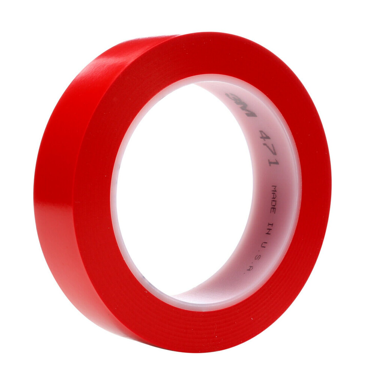 7000047453 - 3M Vinyl Tape 471, Red, 1 in x 36 yd, 5.2 mil, 36 Roll/Case