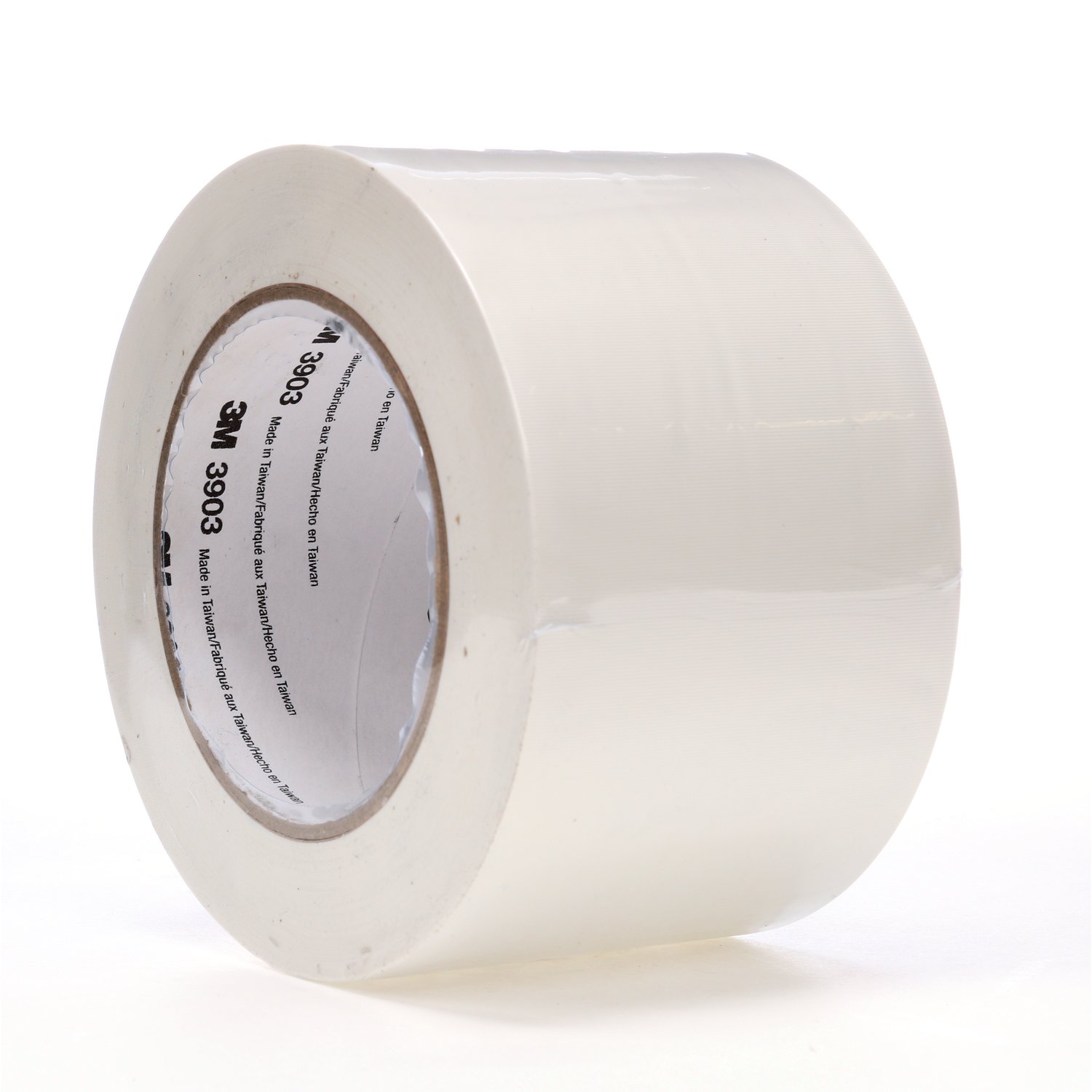 7100153654 - 3M Vinyl Duct Tape 3903, White, 3 in x 50 yd, 6.5 mil, 18 Roll/Case, Individually Wrapped Conveniently Packaged