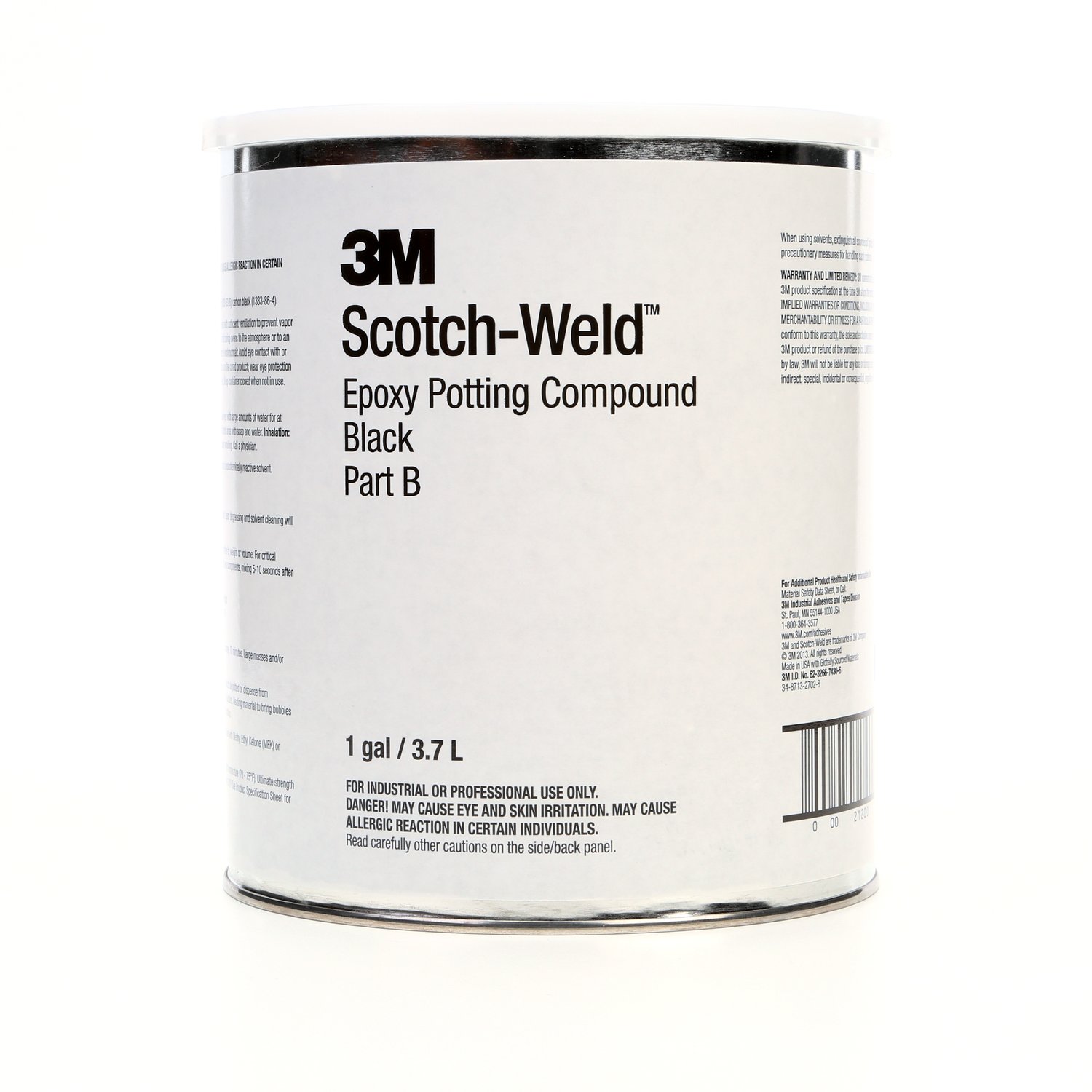 7000121253 - 3M Scotch-Weld Epoxy Potting Compound 270, Black, Part B/A, 1 Gallon, 2 Kit/Case