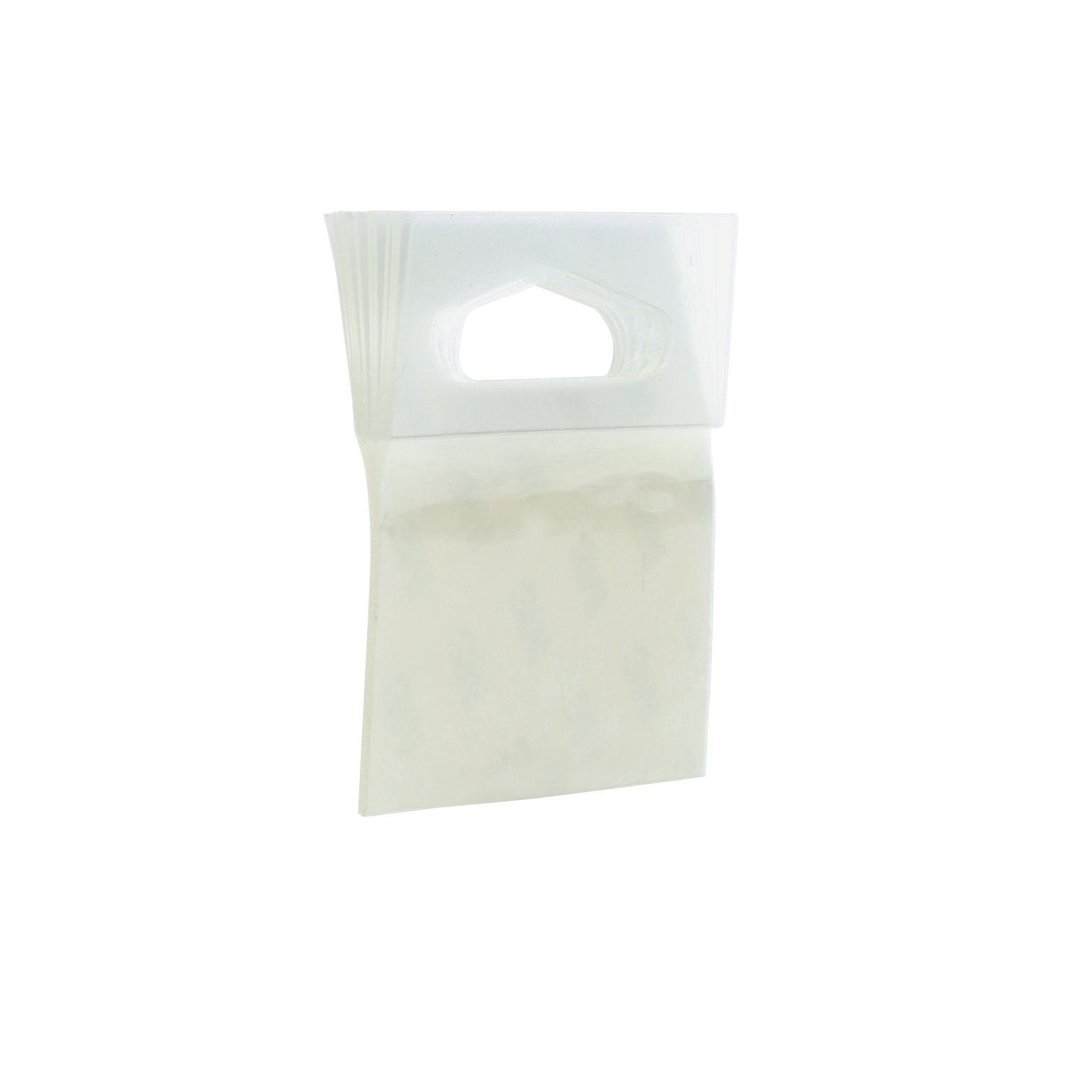 7010300523 - 3M Hang Tab 1075, Clear, 2 in x 2 in, 5 Pack/Case, Conveniently
Packaged