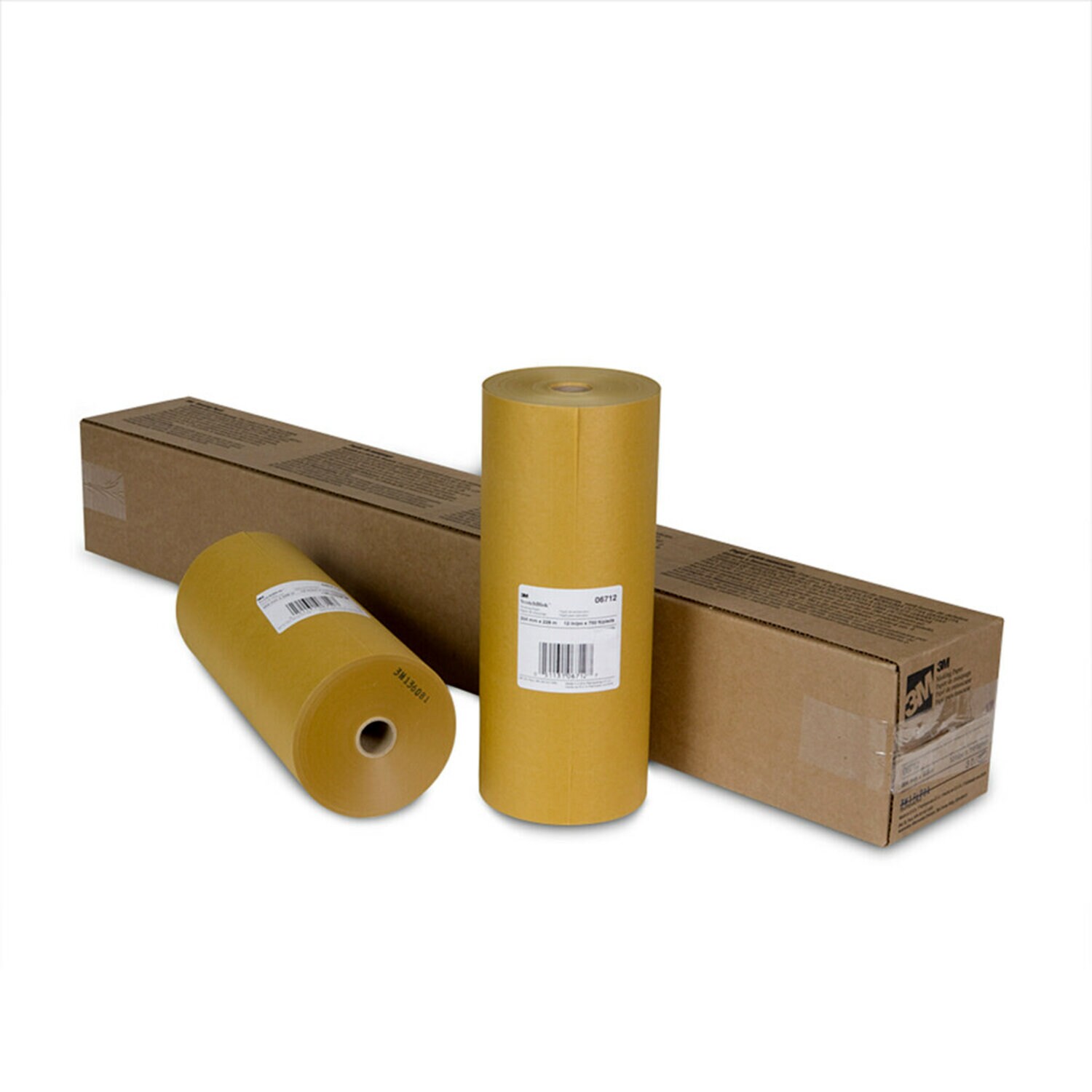 7000125989 - 3M Scotchblok Masking Paper, 06712, 12 in x 750 ft, 3 per case