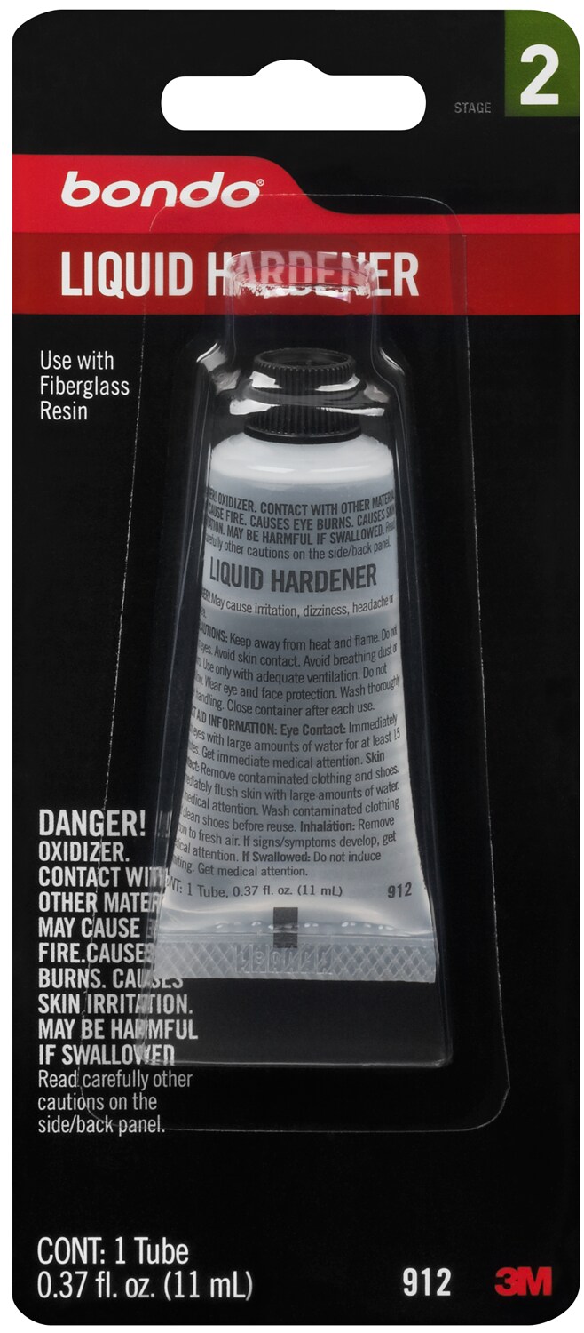7100158704 - Bondo Liquid Hardener, 00912SRP, 0.37 oz, 6 per case