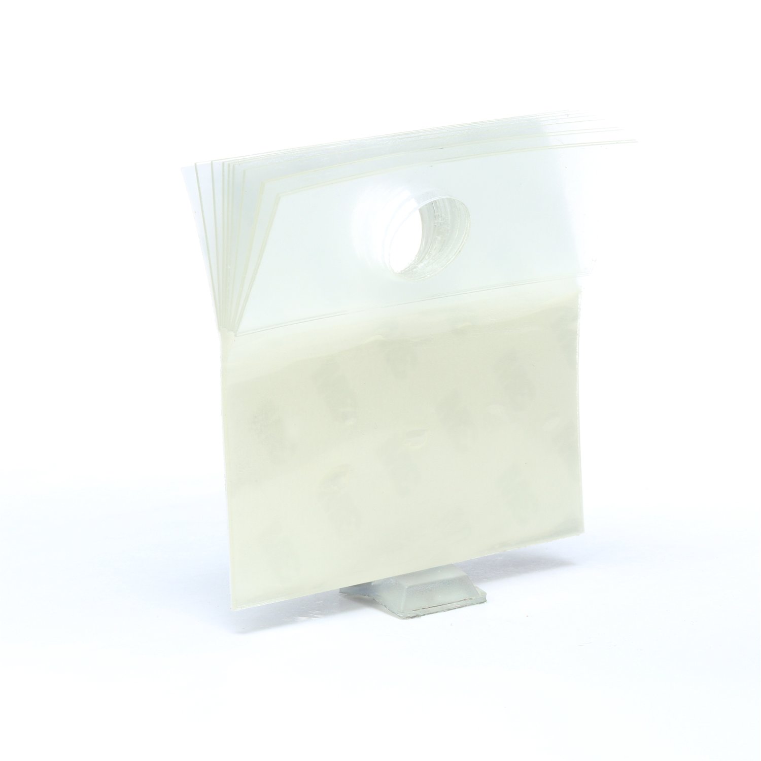 7000051800 - 3M Hang Tab 1076, Clear, 2 in x 2 in, 10 Pack/Case