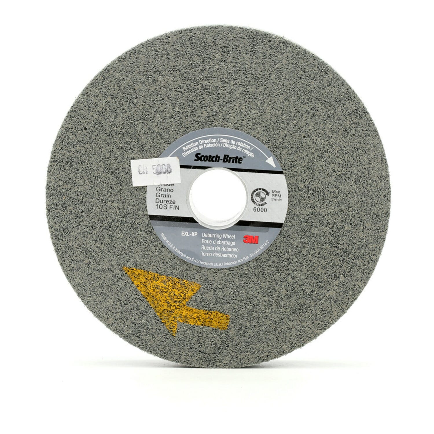 7000121116 - Scotch-Brite EXL-XP Deburring Wheel, XP-WL, 9S Fine, 8 in x 2 in x 3 in, 2 ea/Case