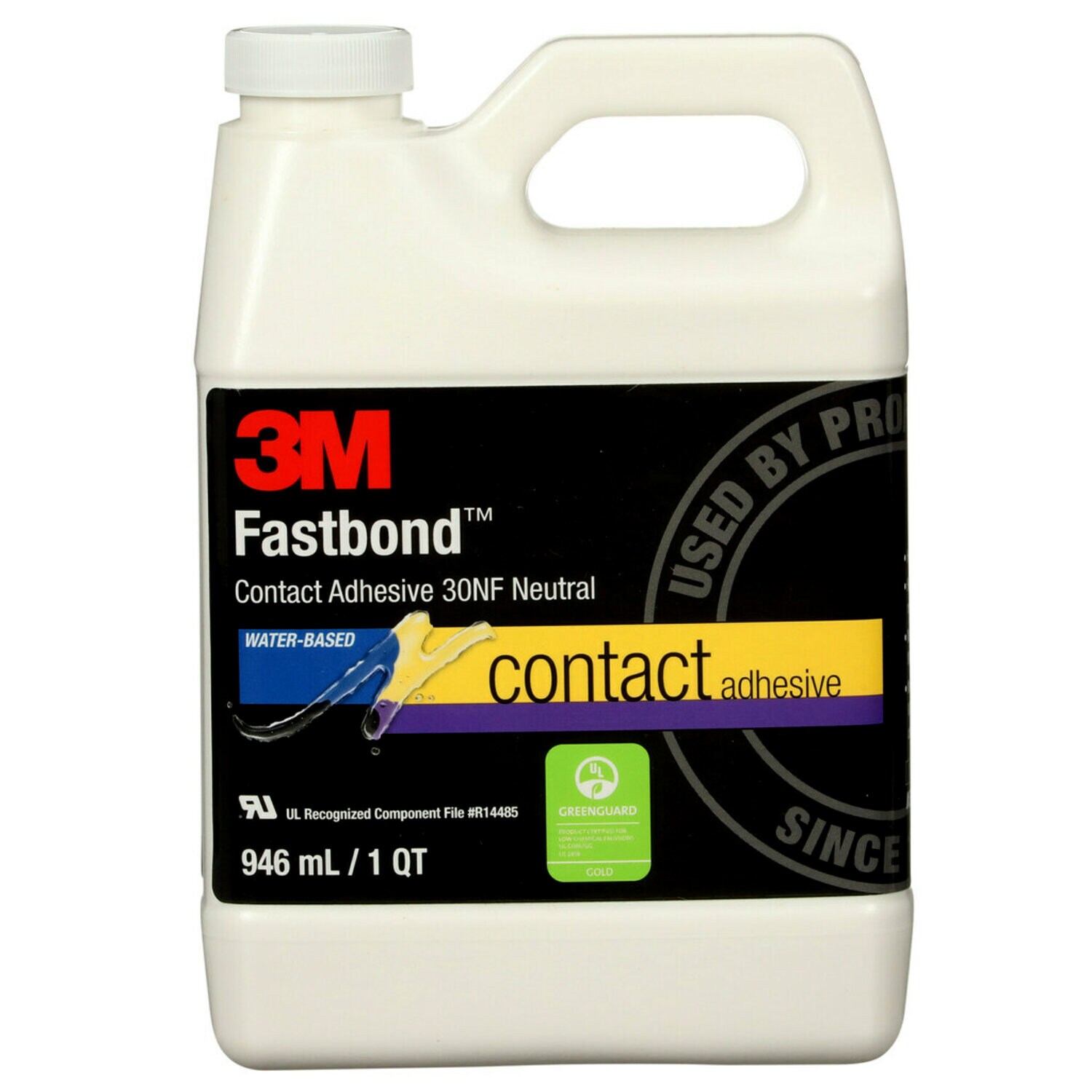 7000046567 - 3M Fastbond Contact Adhesive 30NF, Neutral, 1 Quart, 12 Can/Case