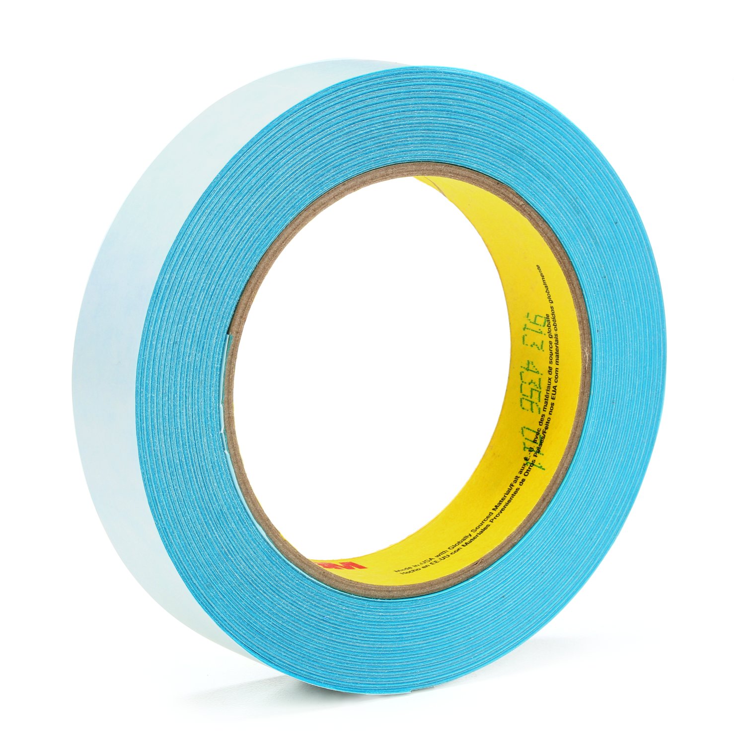 7100027393 - 3M Repulpable Double Coated Flying Splice Tape 913, Blue, 24 mm x 33 m,
3 mil, 36 Roll/Case