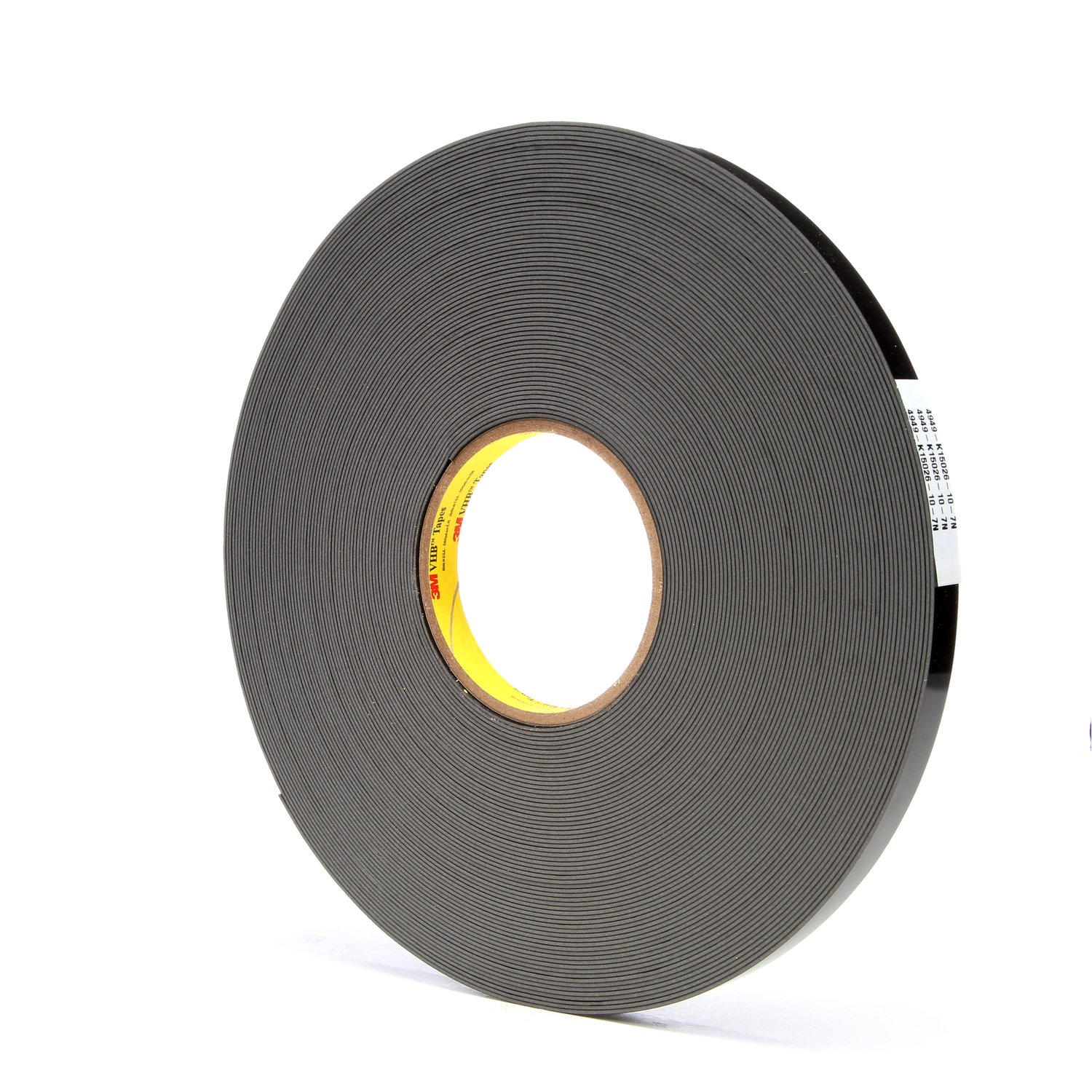7000048518 - 3M VHB Tape 4949, Black, 1/2 in x 36 yd, 45 mil, 18 Roll/Case