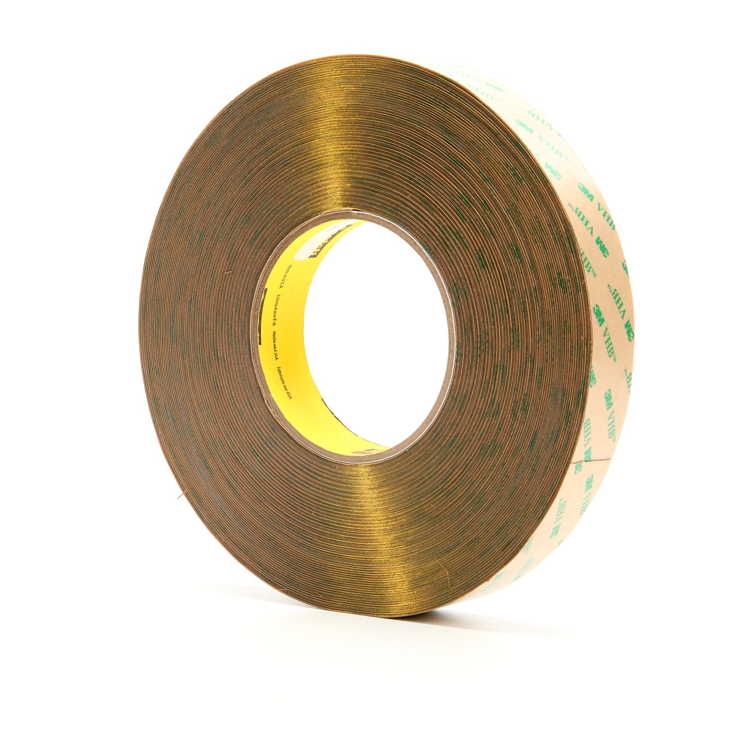 7000042344 - 3M VHB Adhesive Transfer Tape F9473PC, Clear, 1 in x 60 yd, 10 mil, 9 Roll/Case