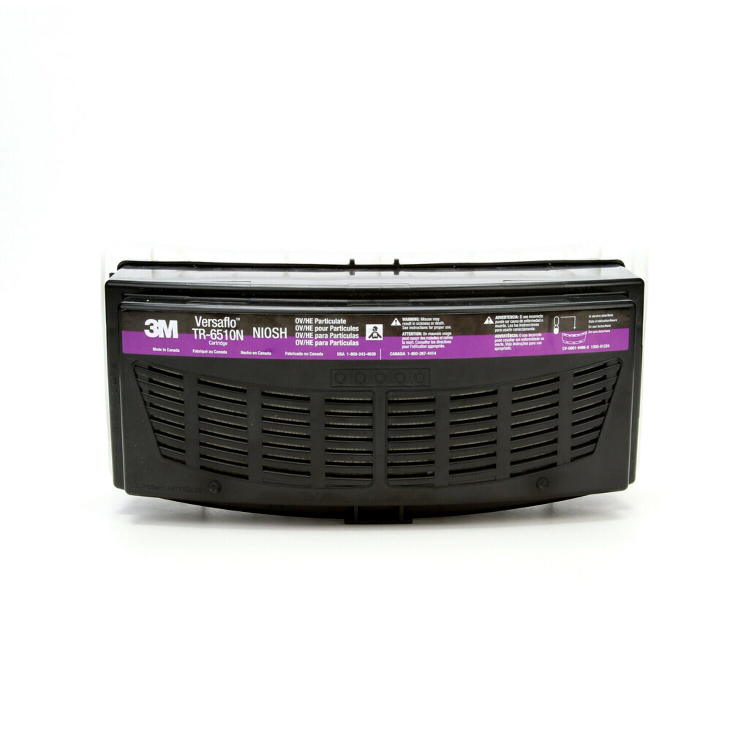 7100021253 - 3M Versaflo Organic Vapor/HEPA Cartridge TR-6510N/37361(AAD), for TR-600/800 PAPR, 5 EA/Case