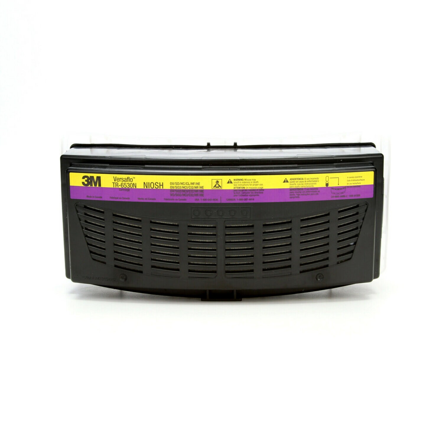 7100021007 - 3M Versaflo Organic Vapor/Acid Gas/HEPA Cartridge TR-6530N, for TR-600/800 PAPR, 5 EA/Case