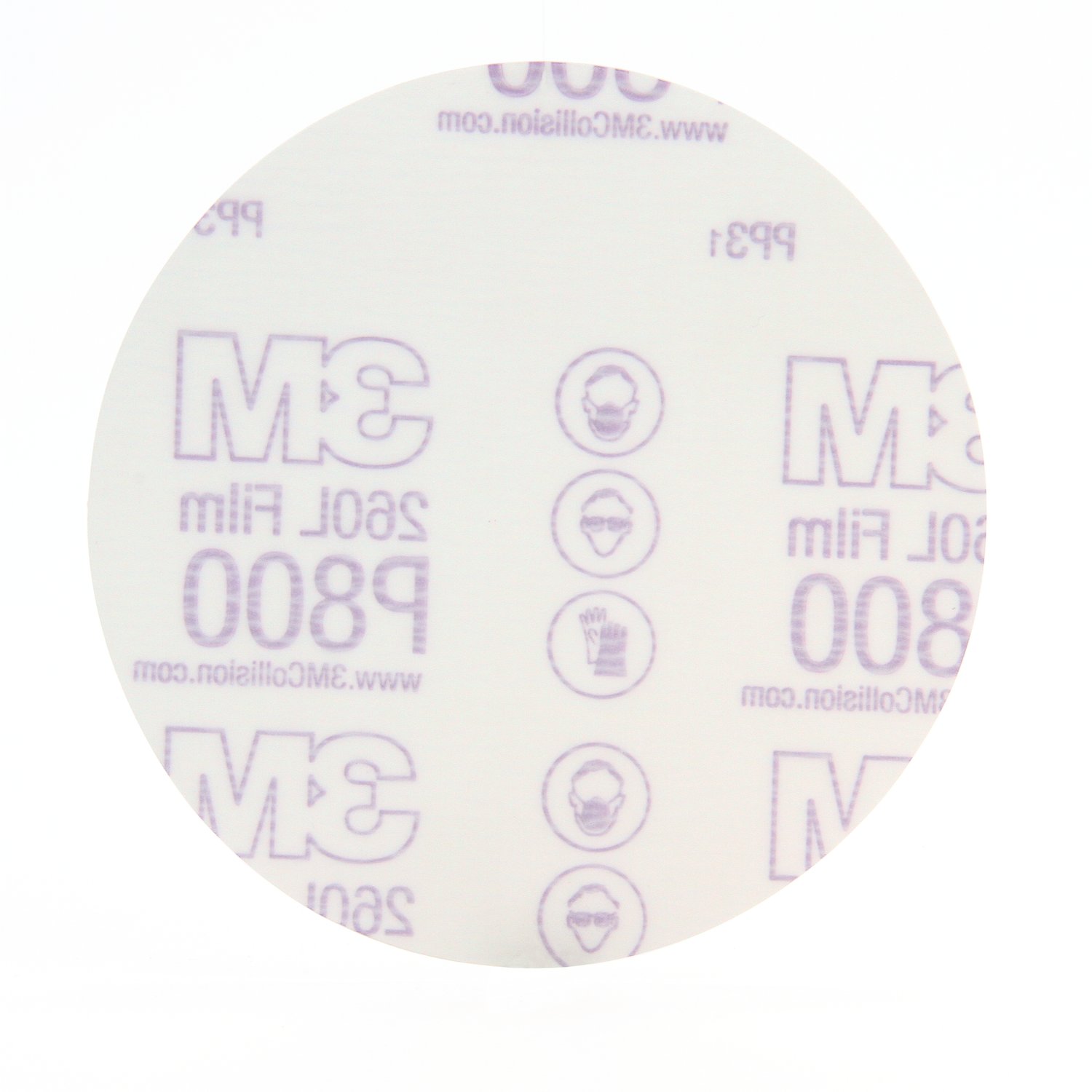 7010359446 - 3M Stikit Finishing Film Abrasive Disc 260L 83679, 5 in x NH Die# 500X P800, 100/Carton, 4 Cartons/Case