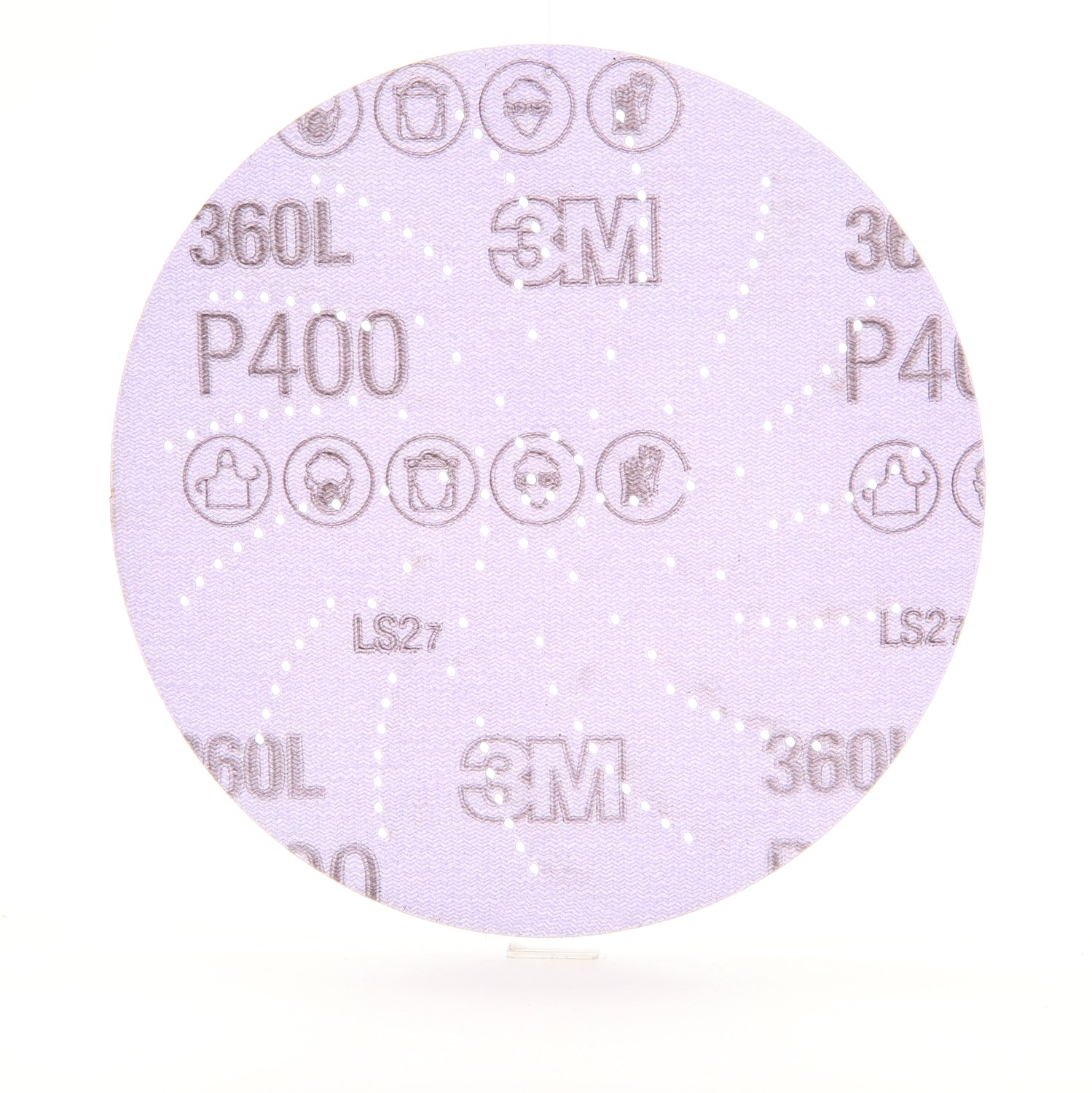 7010029943 - 3M Xtract Film Disc 360L, P400 3MIL, 5 in, Die 500LG, 100/Carton, 500 ea/Case