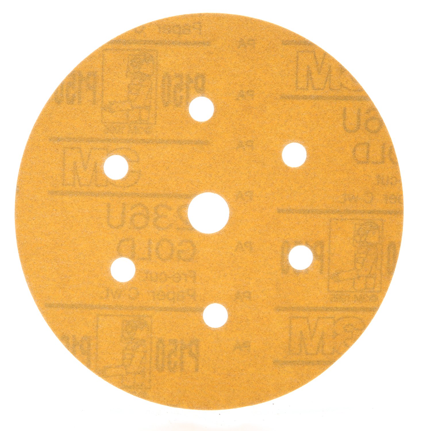 7100030961 - 3M Hookit Gold Disc Dust Free 236U, 01083, 6 in, P80, 75 discs per carton, 4 cartons per case