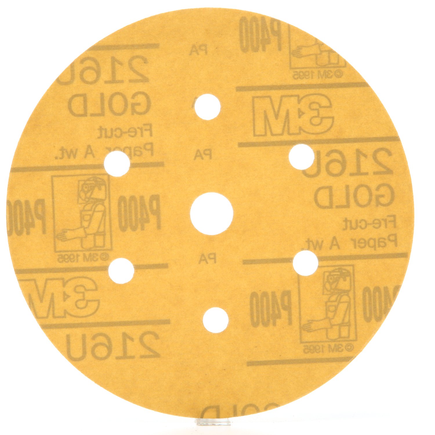 7000119688 - 3M Hookit Gold Disc Dust Free 216U 01073, 6 in, P400, 100 Discs/Carton, 4 Cartons/Case