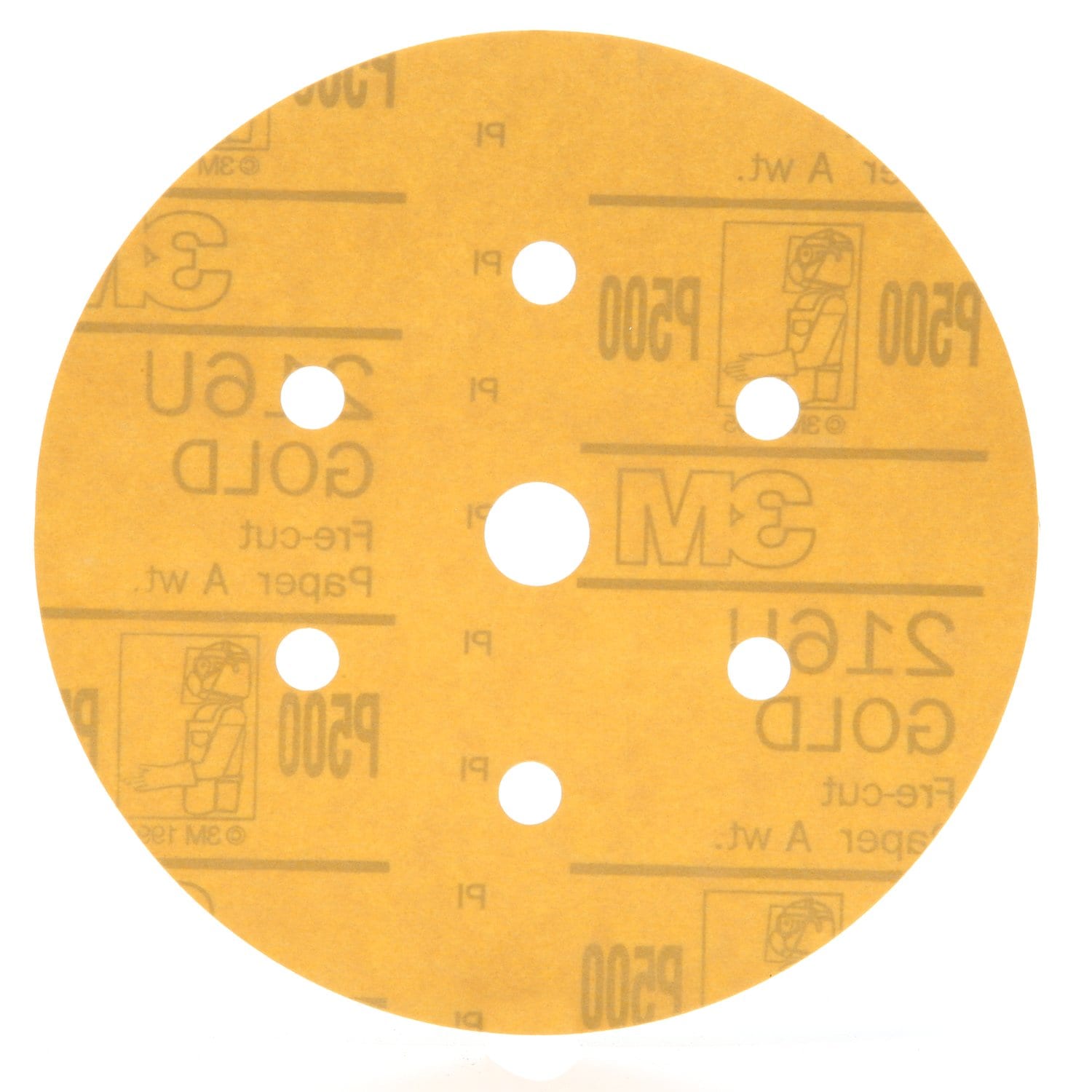 7000119695 - 3M Hookit Gold Disc Dust Free 216U 01072, 6 in, P500, 100 Discs/Carton, 4 Cartons/Case