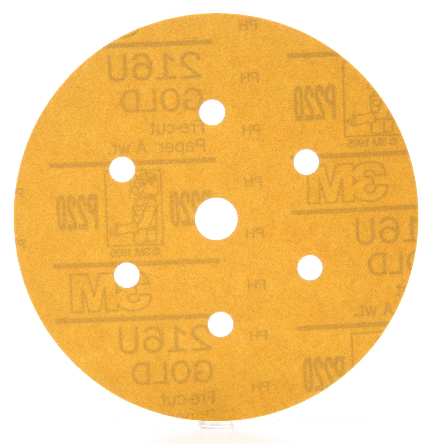 7000119698 - 3M Hookit Gold Disc Dust Free 216U 01078, 6 in, P220, 100 Discs/Carton, 4 Cartons/Case