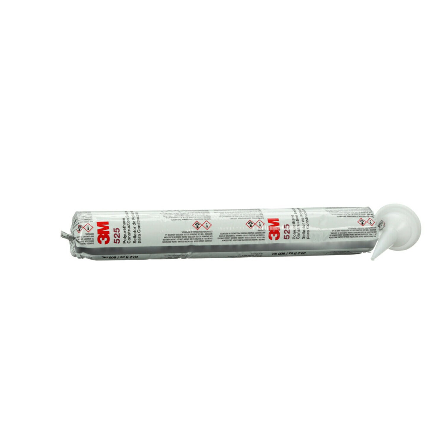 7100198003 - 3M Polyurethane Construction Sealant 525, Gray, 600 mL Sausage Pack, 12/Case