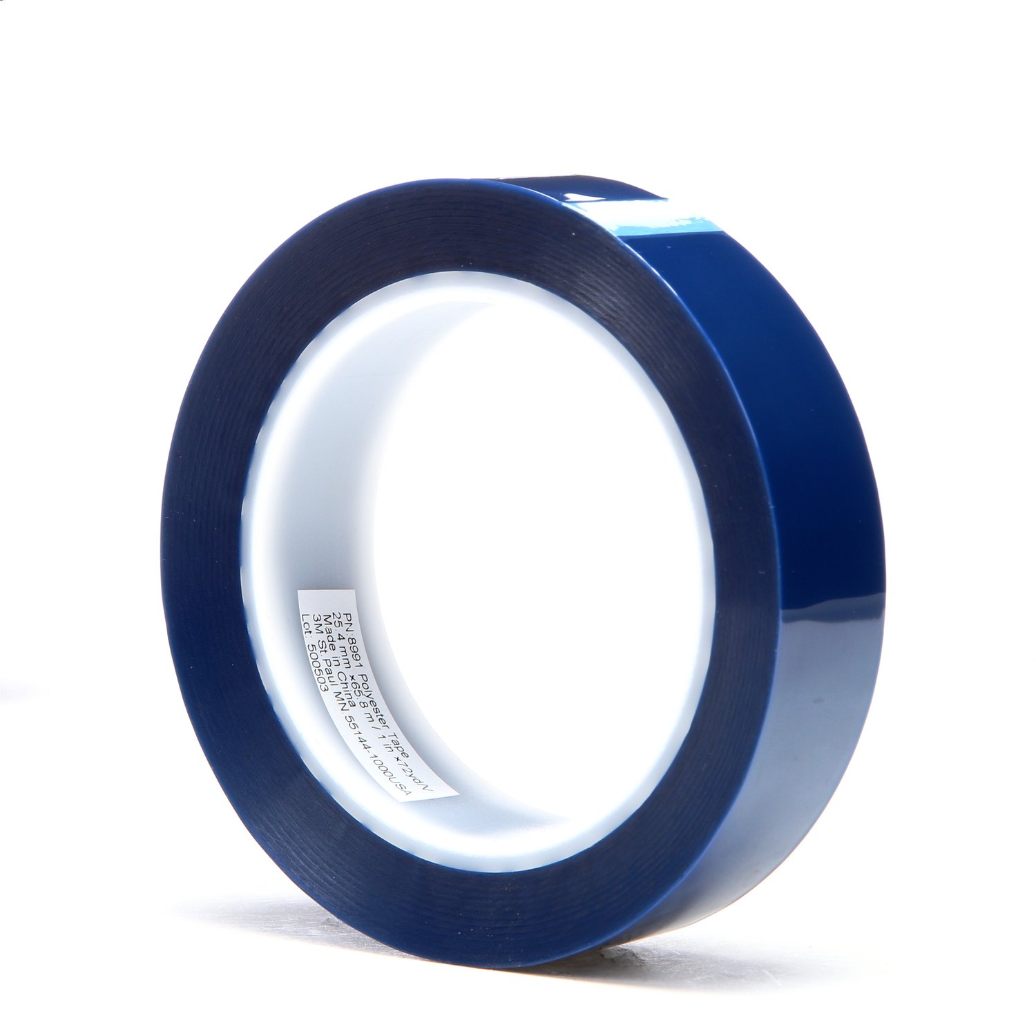 7000049778 - 3M Polyester Tape 8991, Blue, 1 in x 72 yd, 2.4 mil, 36 Roll/Case